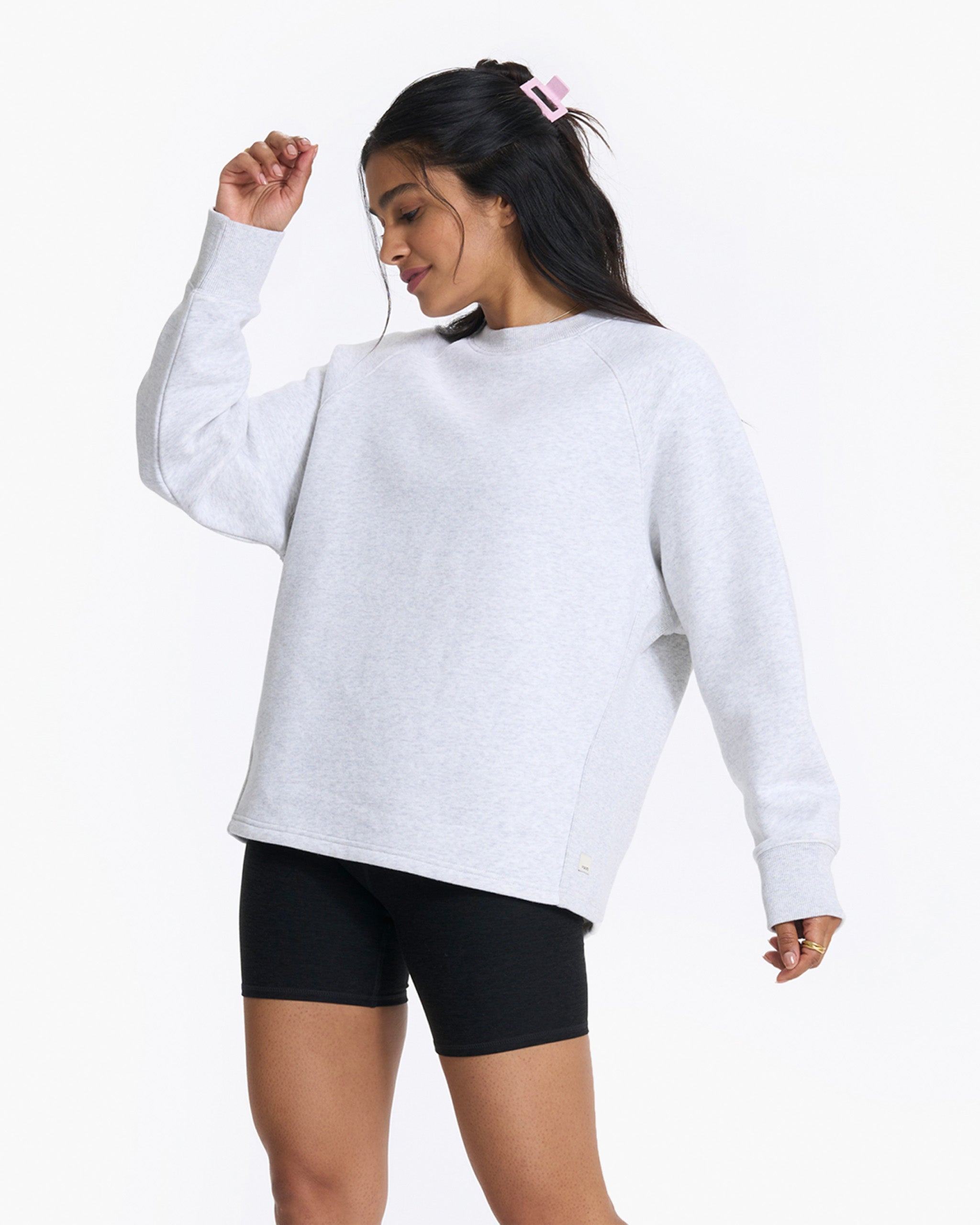 Restore Oversized Crew | Pale Grey Heather - Image 3