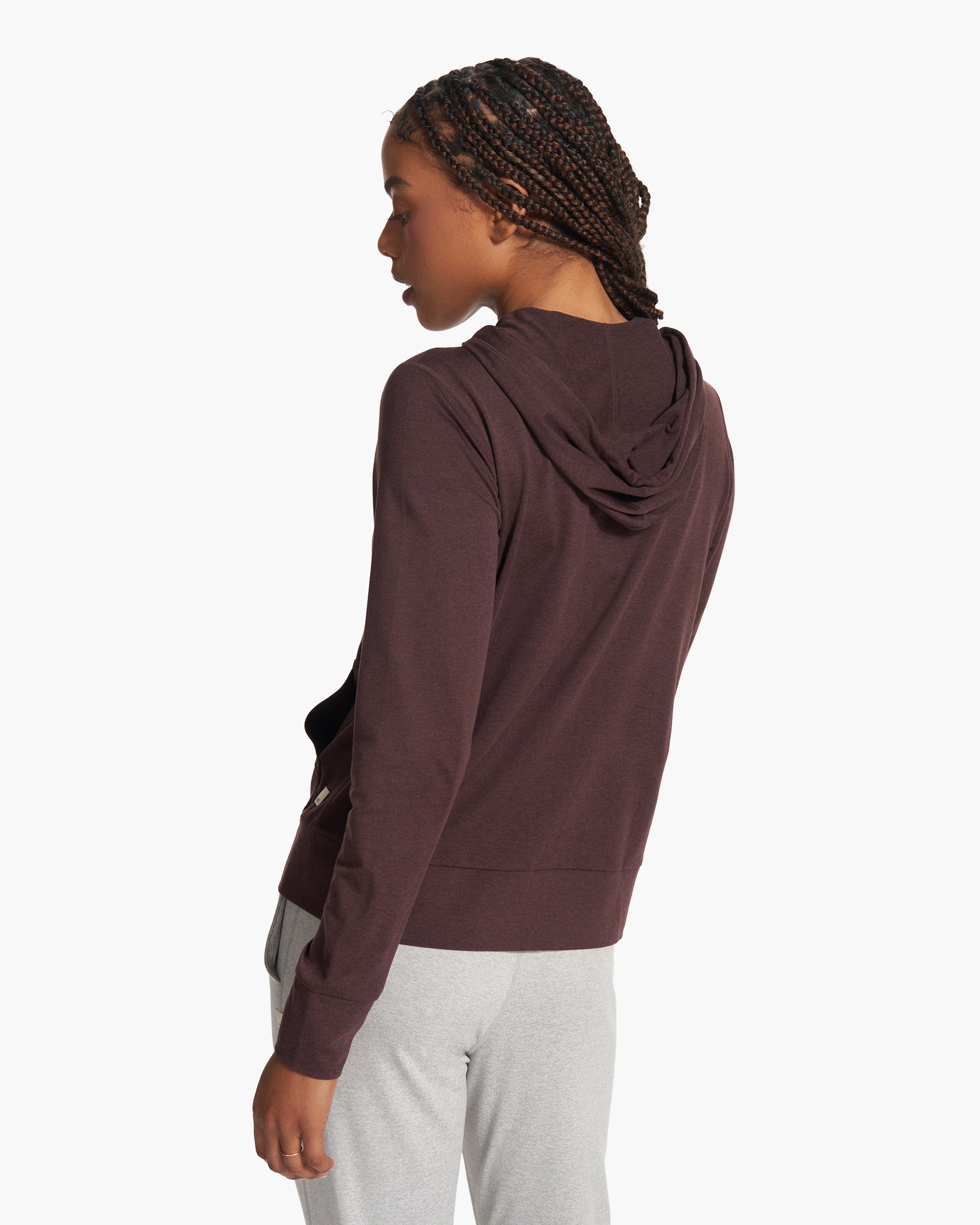 Halo Performance Hoodie 2.0 | Mahogany Heather - Image 4