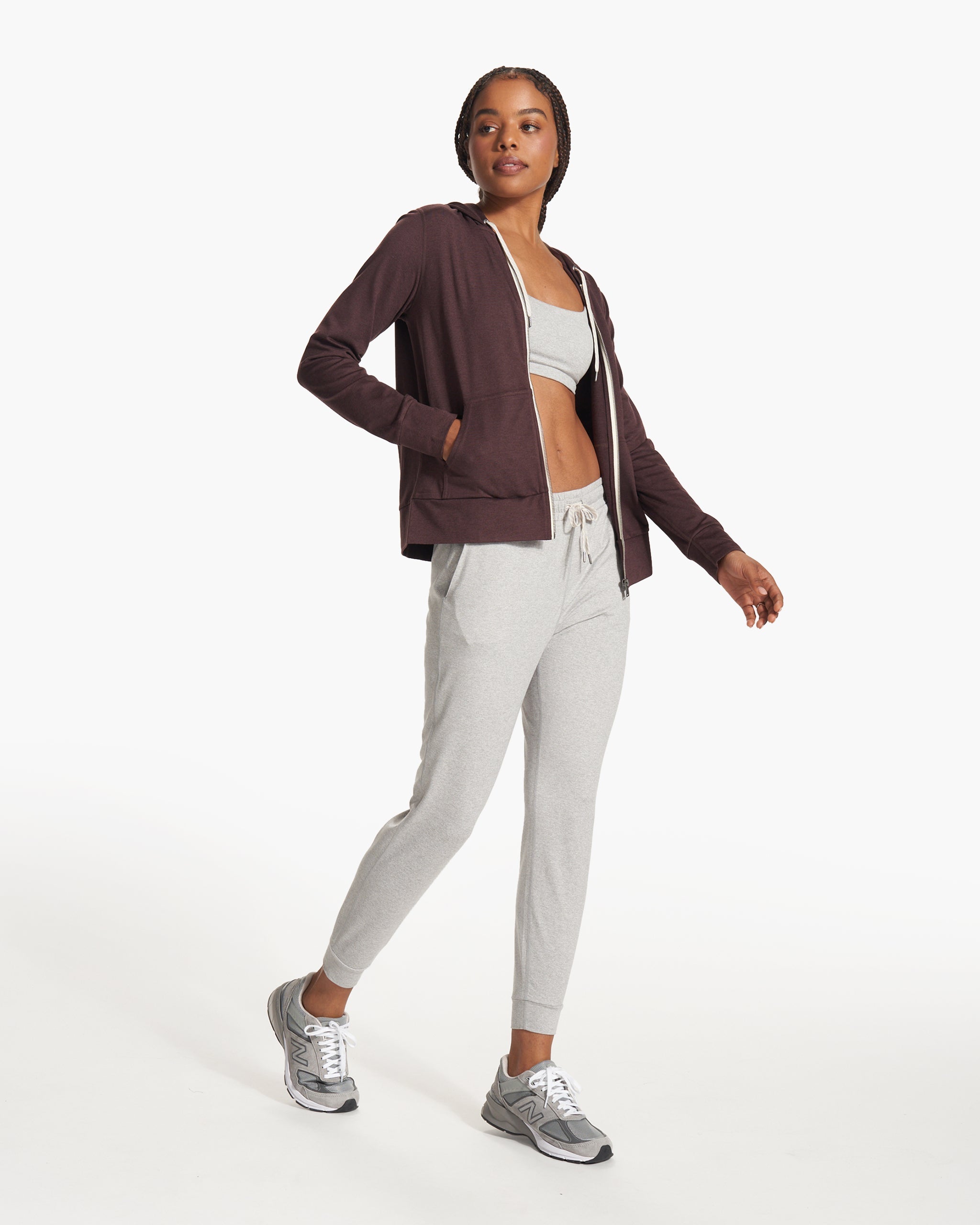 Halo Performance Hoodie 2.0 | Mahogany Heather - Image 5