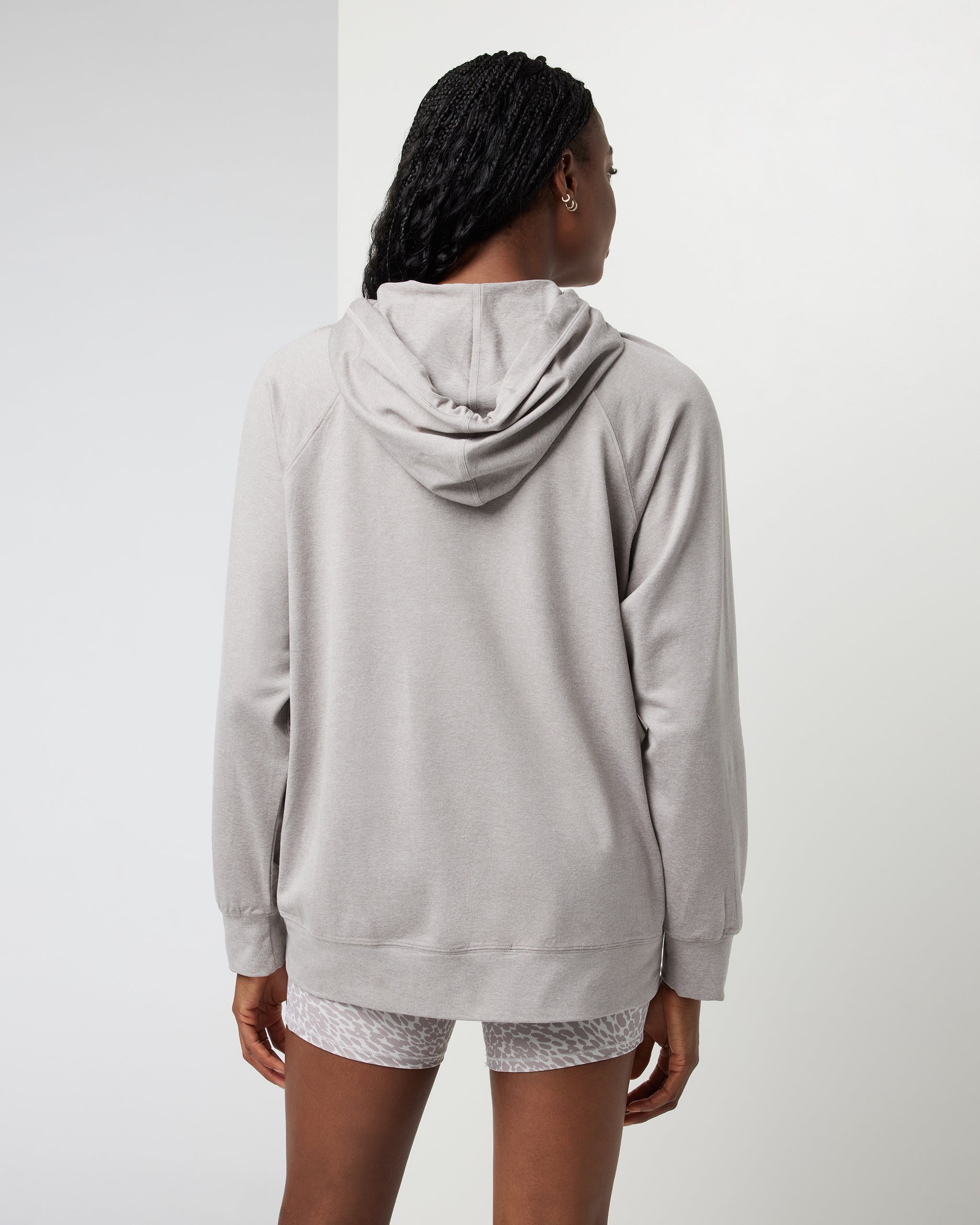 Halo Oversized Hoodie | Soft Pewter Heather - Image 3