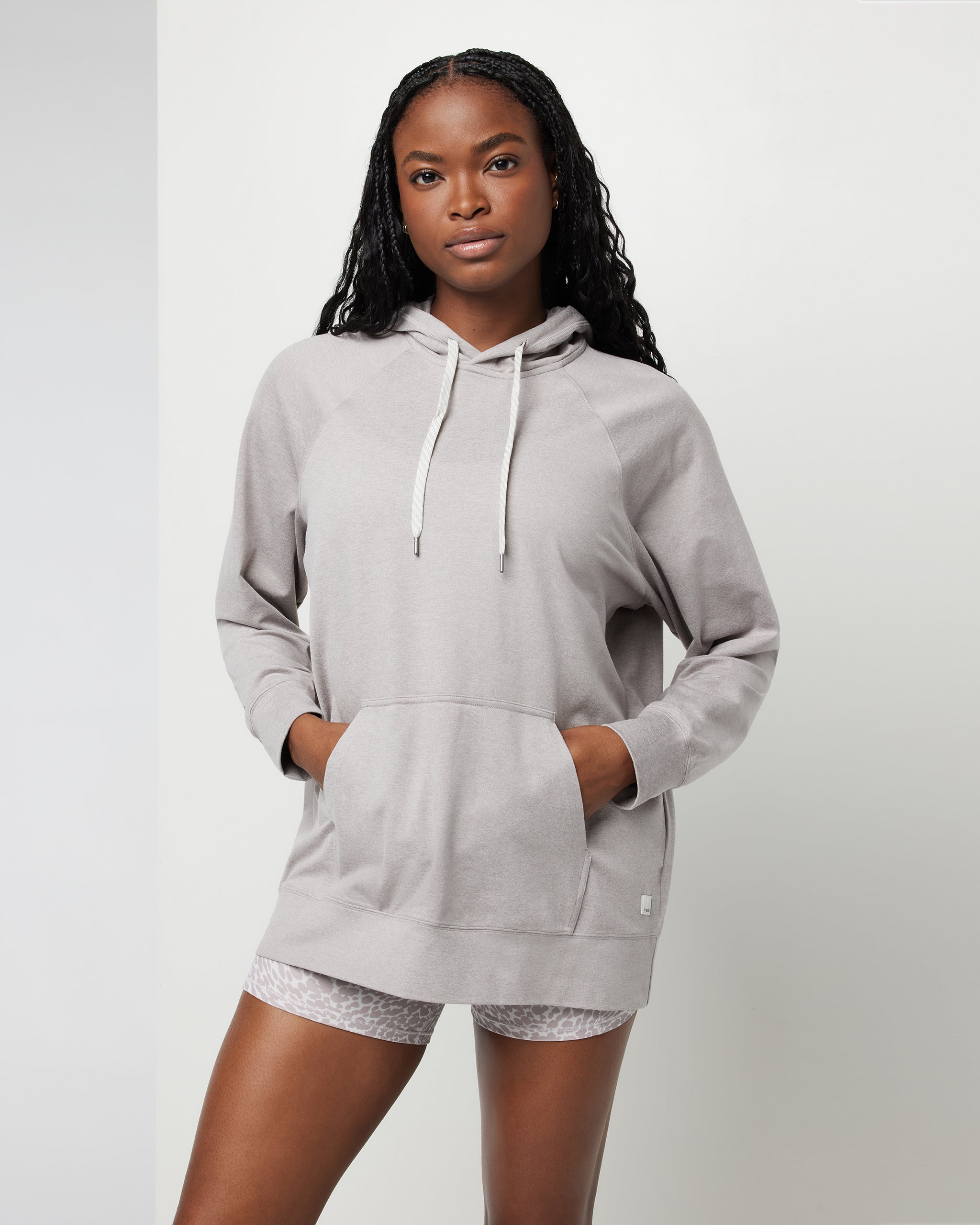 Halo Oversized Hoodie | Soft Pewter Heather - Image 4