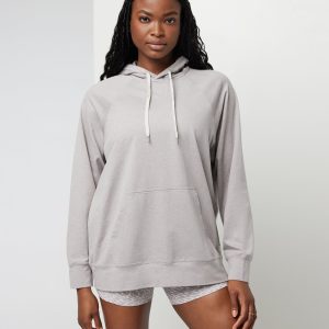 Halo Oversized Hoodie | Soft Pewter Heather