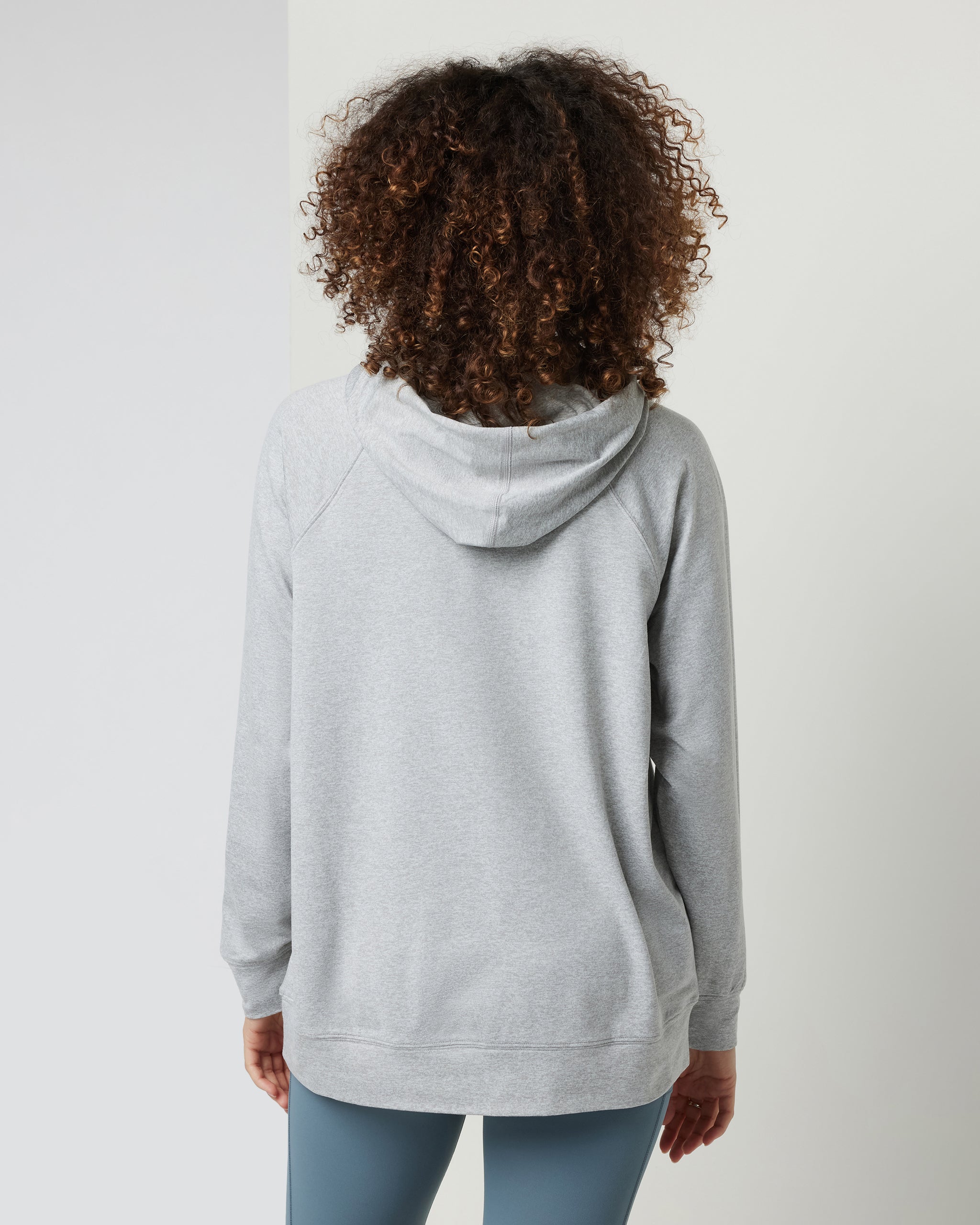 Halo Oversized Hoodie | Pale Heather Grey - Image 3