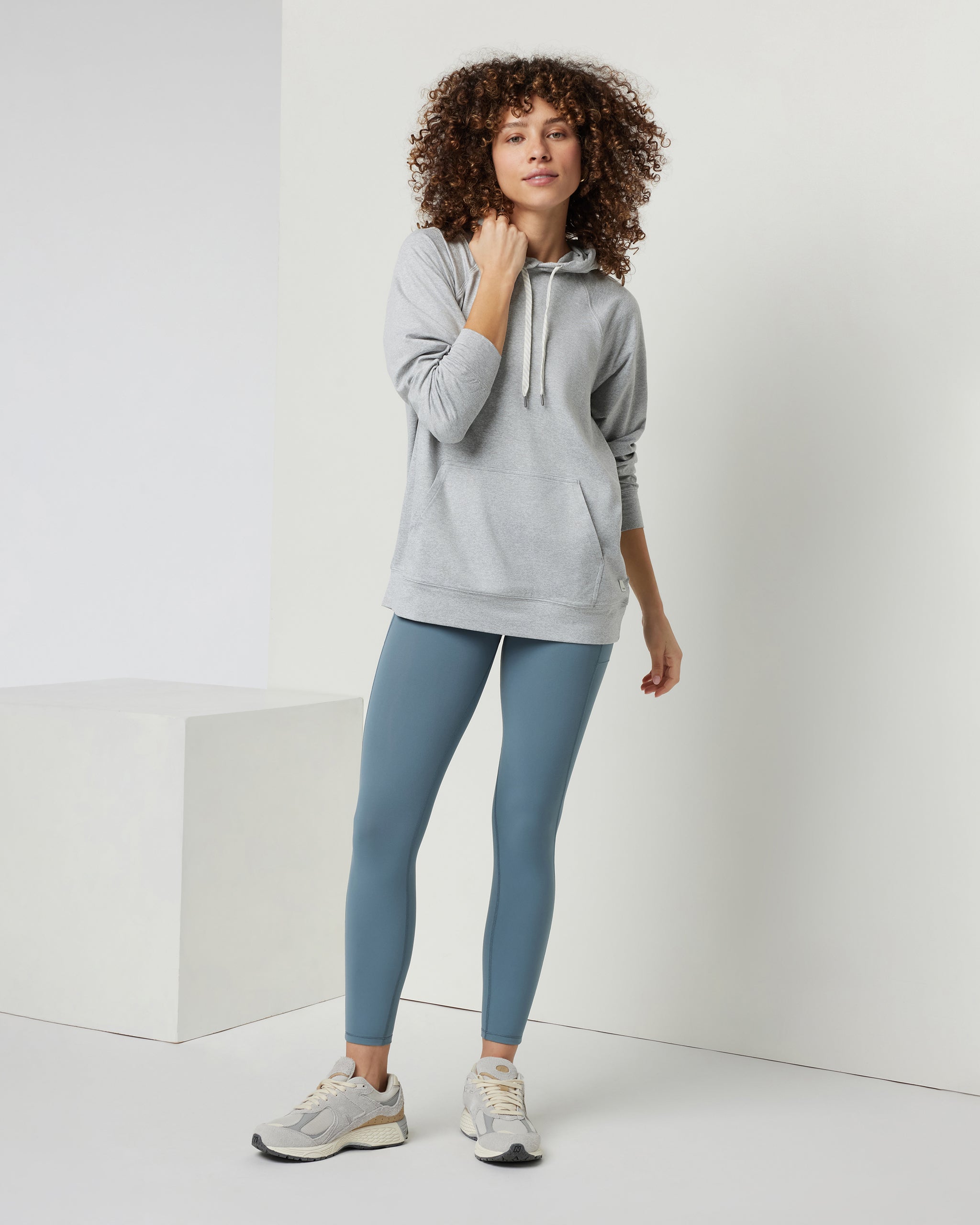 Halo Oversized Hoodie | Pale Heather Grey - Image 2