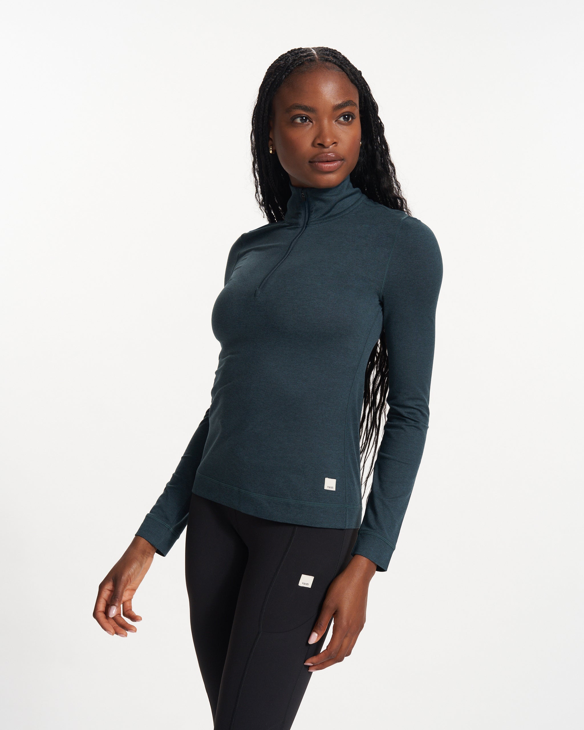 Halo Essential Half Zip | Beryl Heather