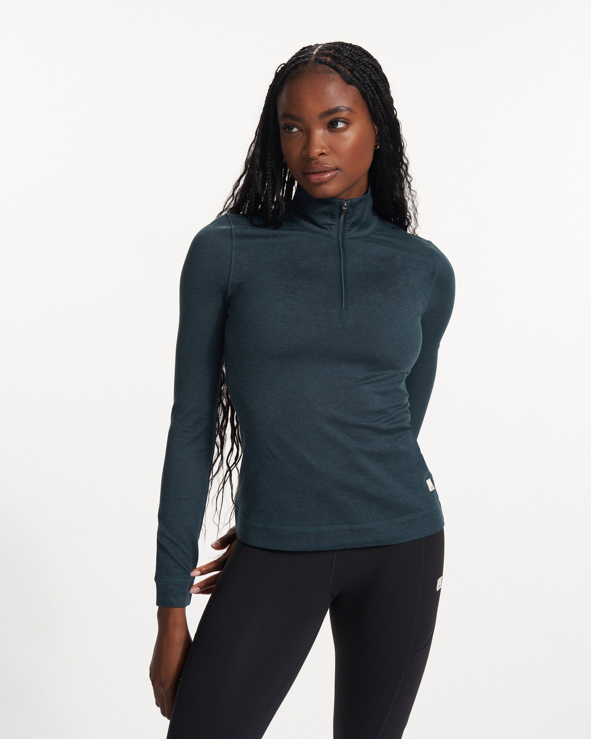 Halo Essential Half Zip | Beryl Heather - Image 2