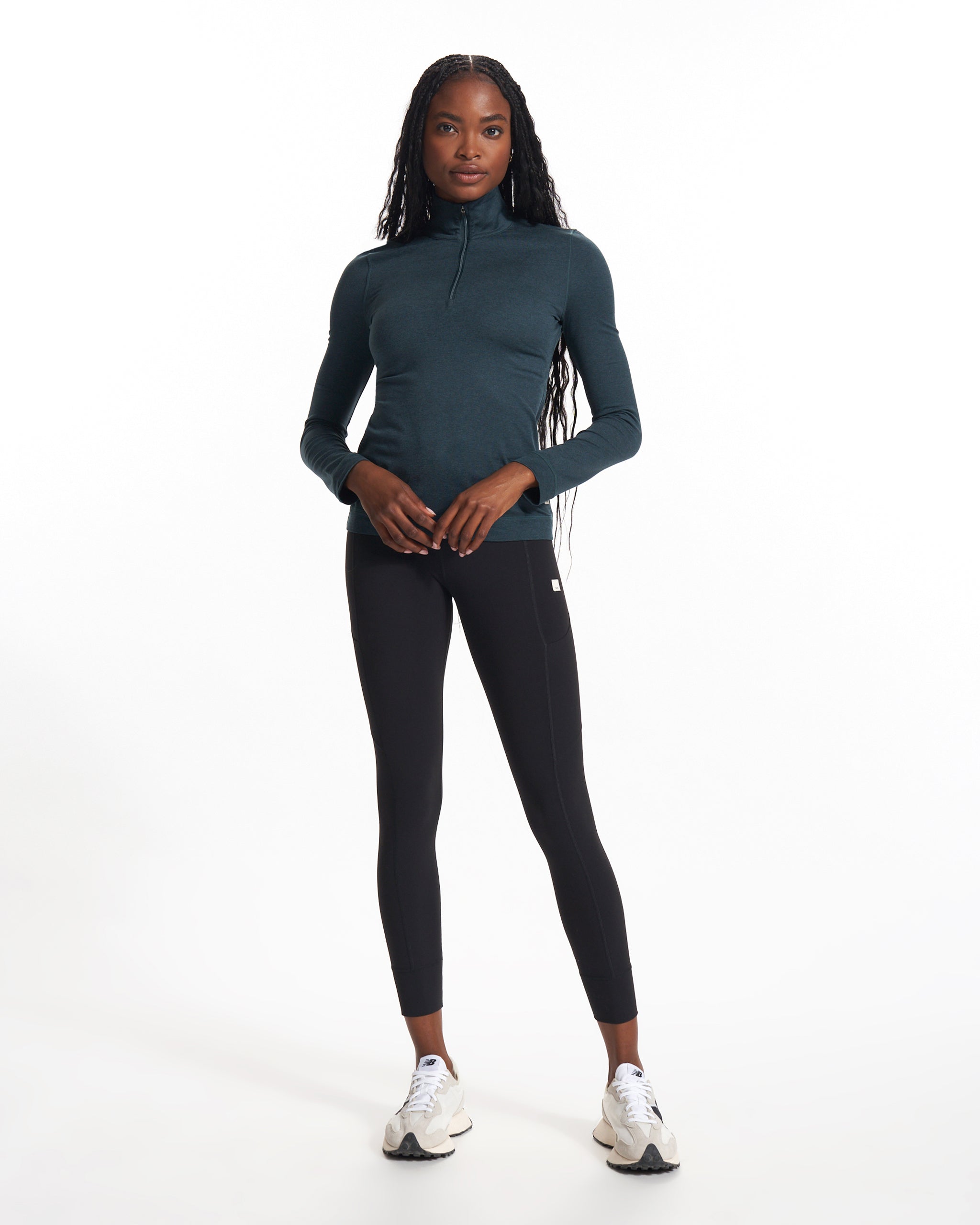 Halo Essential Half Zip | Beryl Heather - Image 3