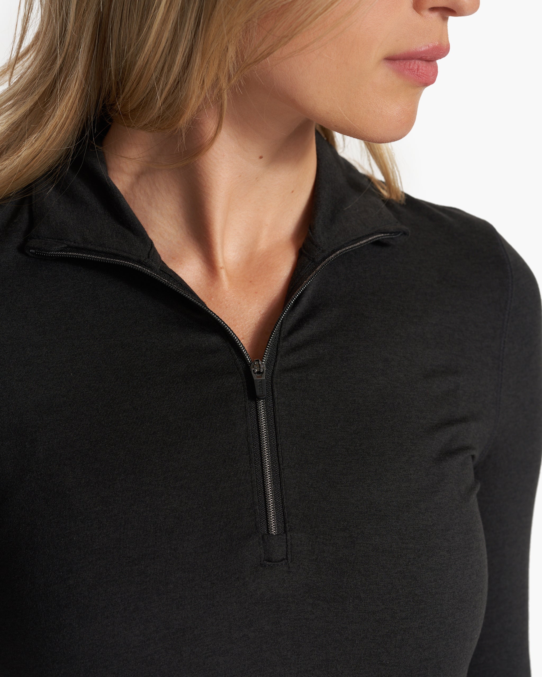 Halo Essential Half Zip | Black Heather - Image 5