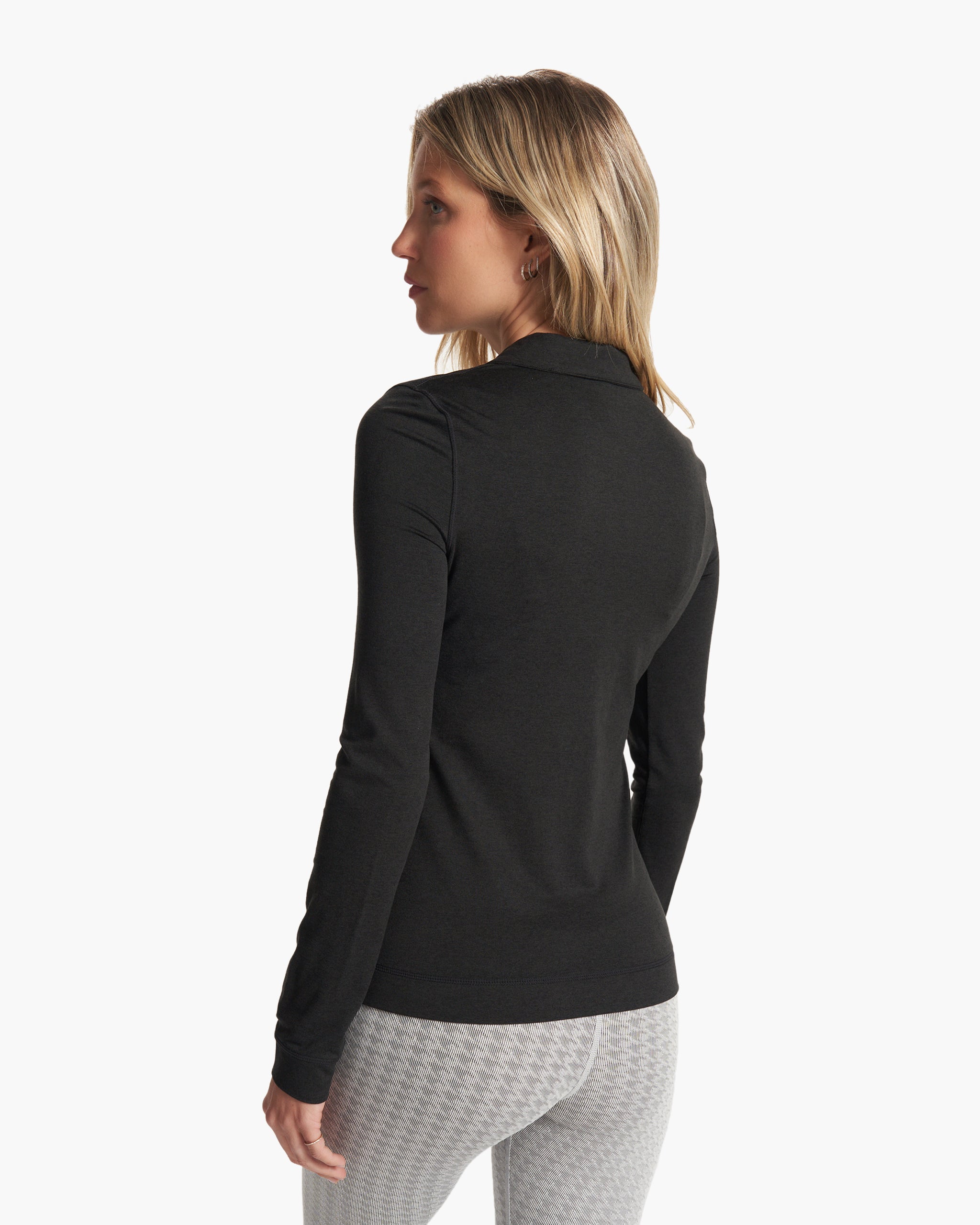 Halo Essential Half Zip | Black Heather - Image 4