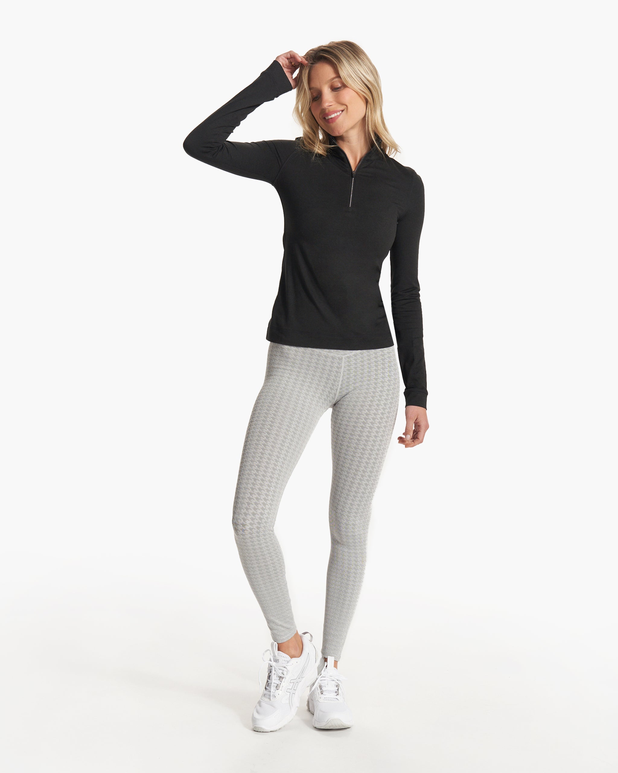 Halo Essential Half Zip | Black Heather - Image 3