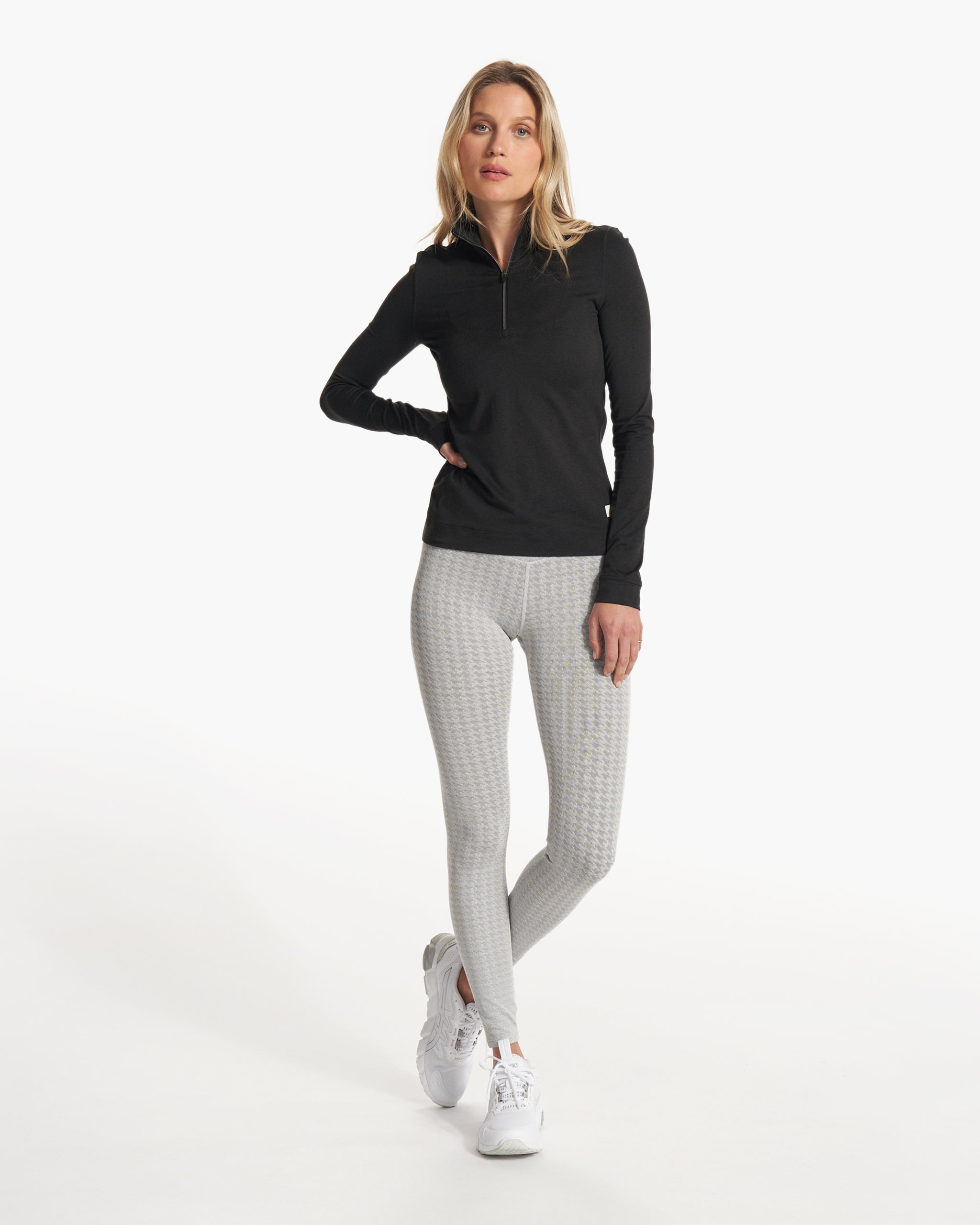 Halo Essential Half Zip | Black Heather - Image 6