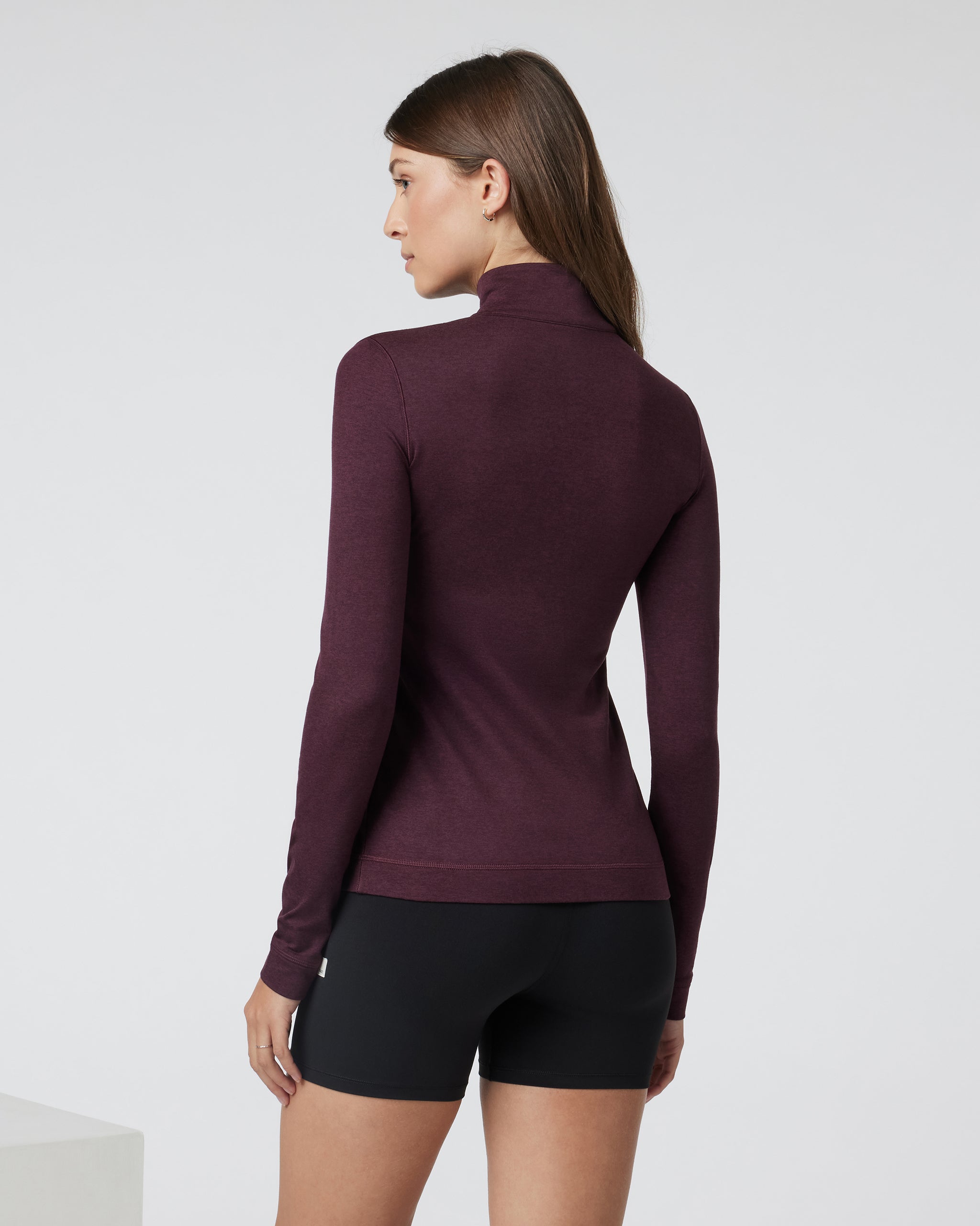 Halo Essential Half Zip | Cerise Heather - Image 3