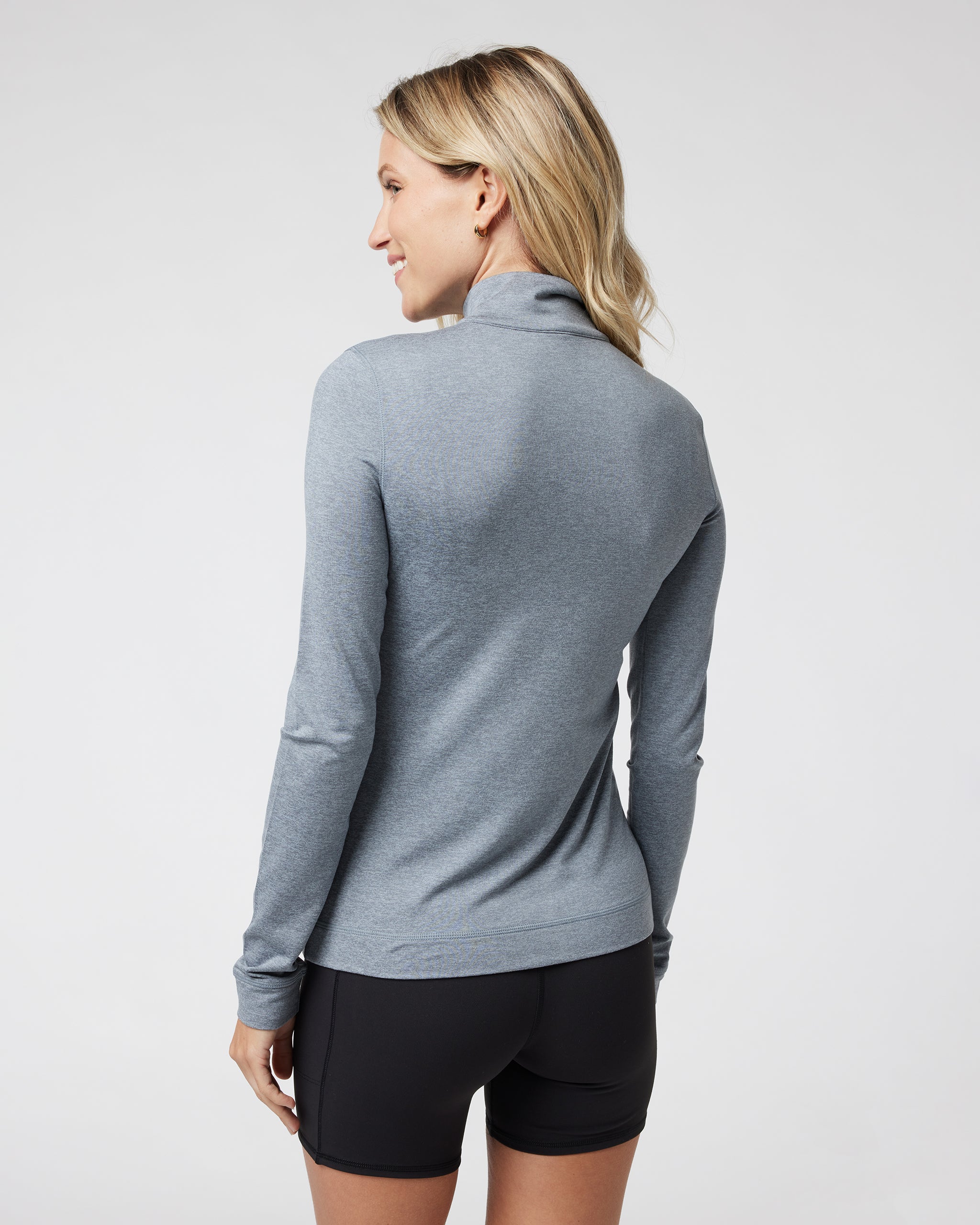 Halo Essential Half Zip | Mallorca Heather - Image 3