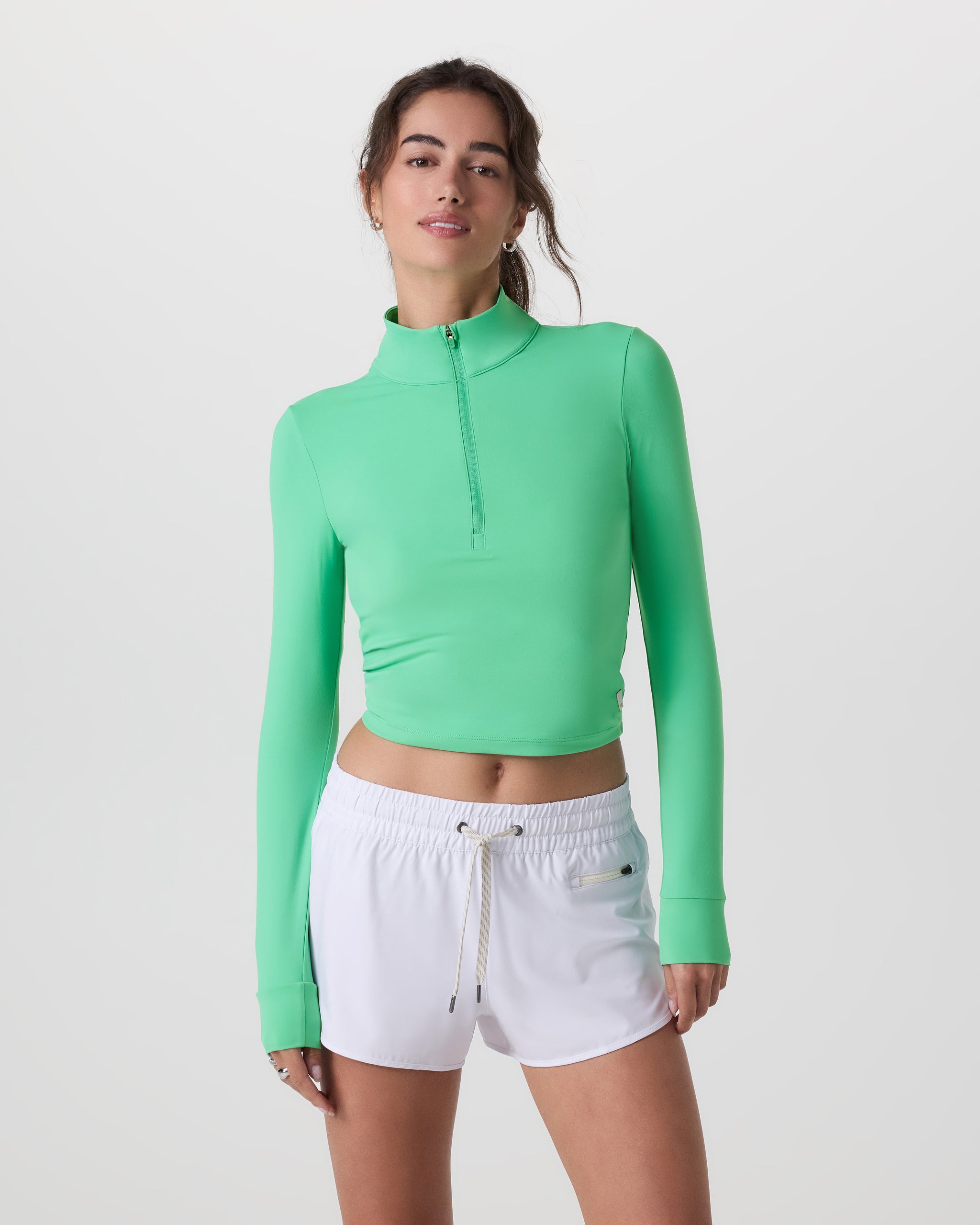 Studio Half Zip | Light Bergamot - Image 2