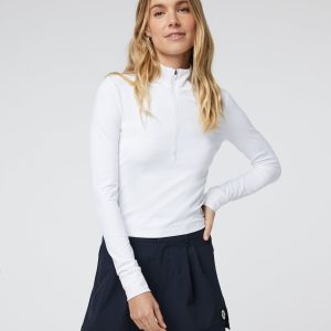 Studio Half Zip | White