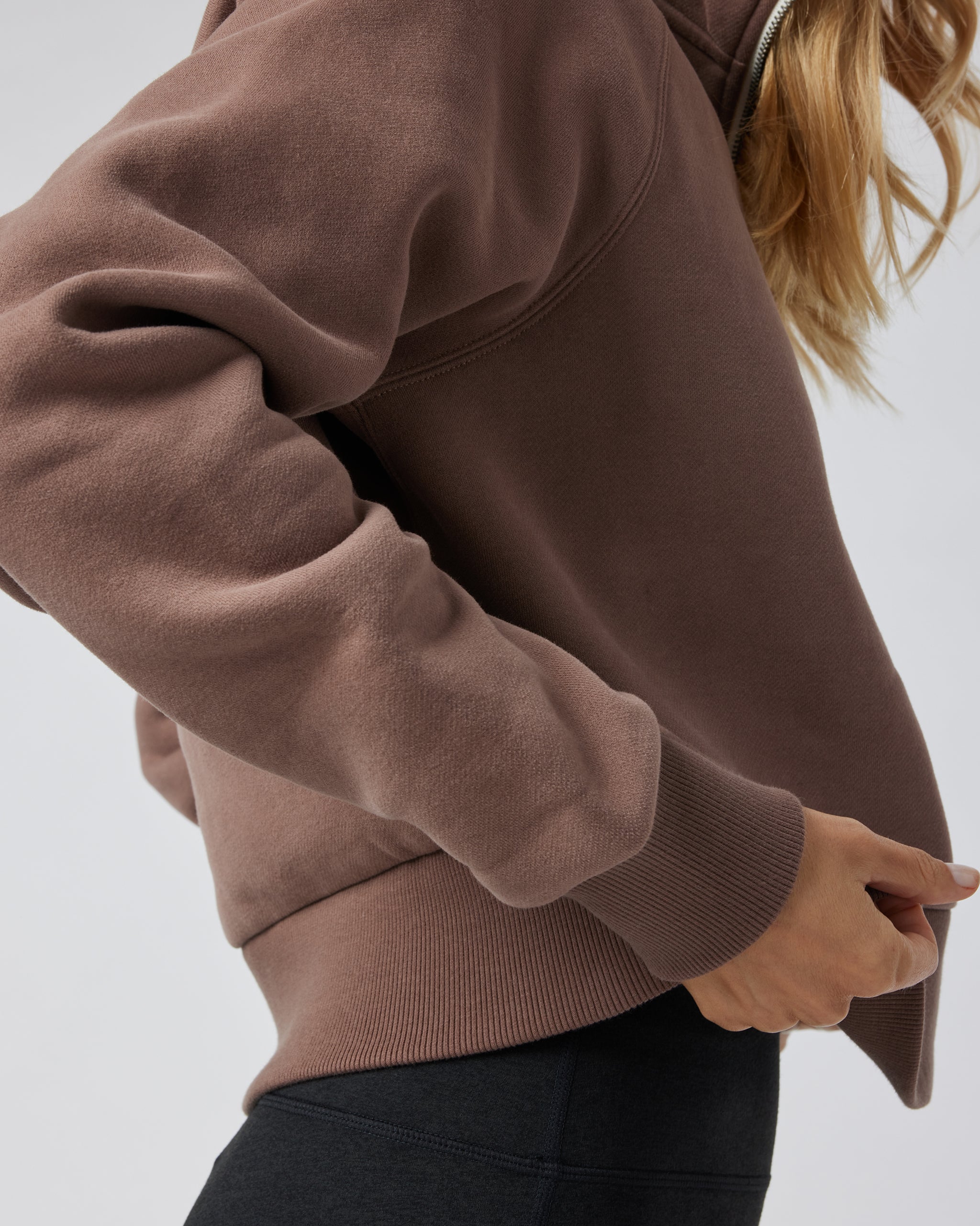 Restore Half Zip Hoodie | Clove - Image 4