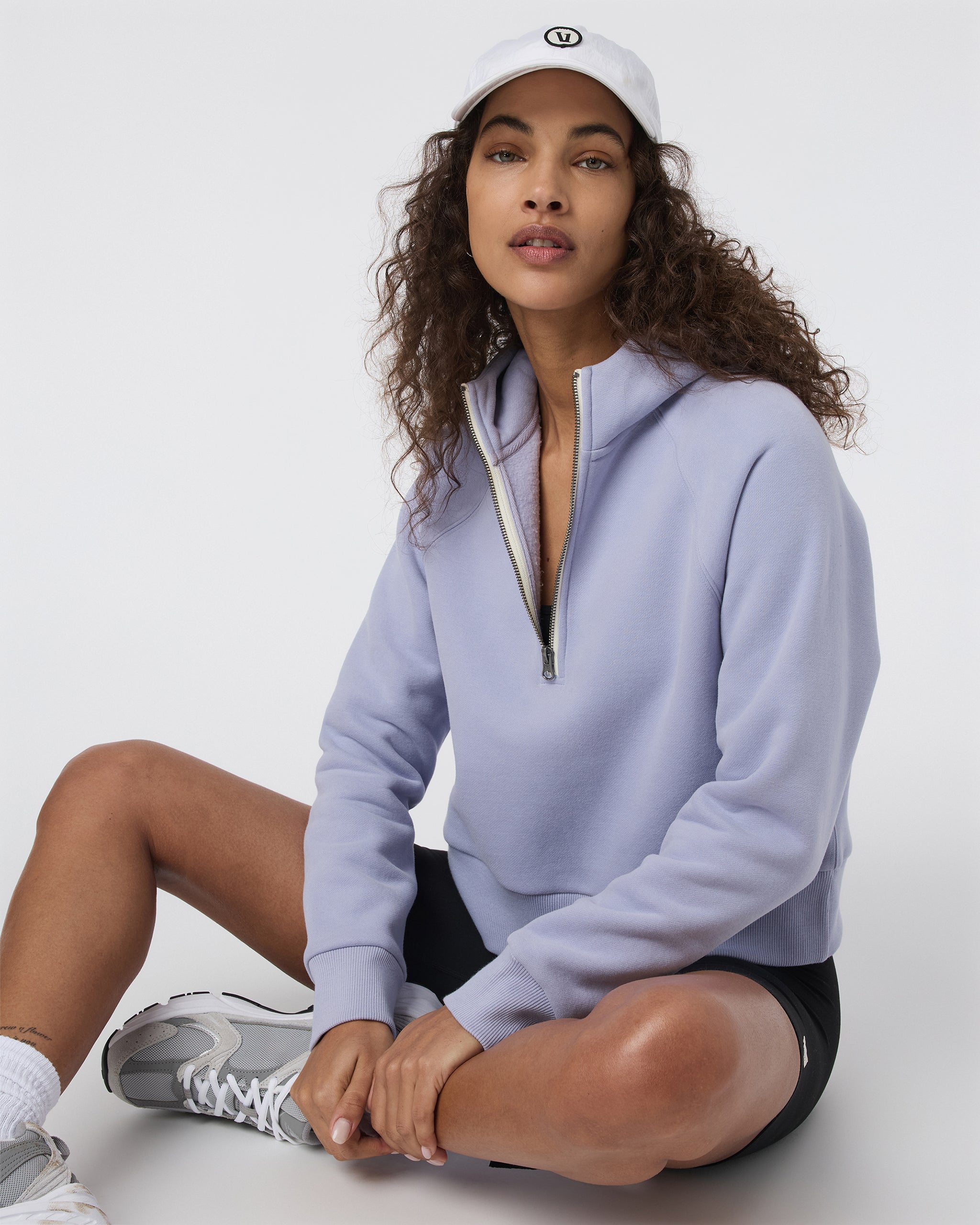 Restore Half Zip Hoodie | Lavender Mist - Image 2