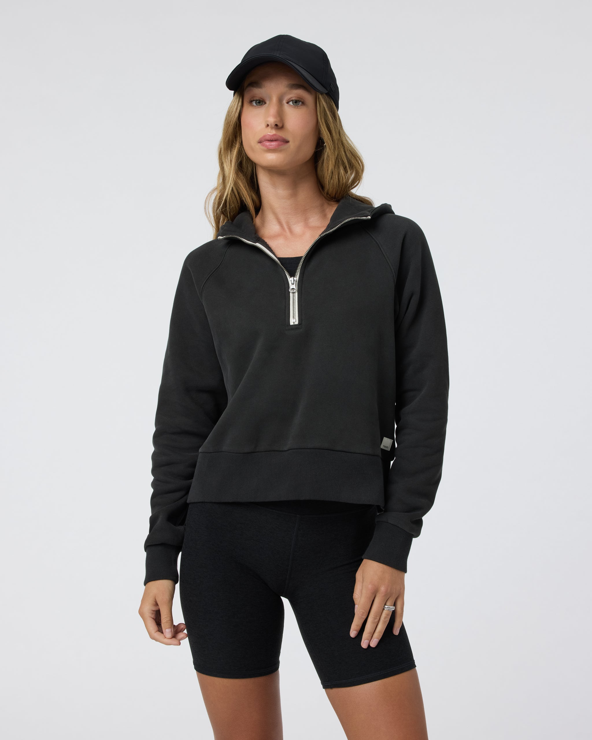 Restore Half Zip Hoodie | Washed Black - Image 5