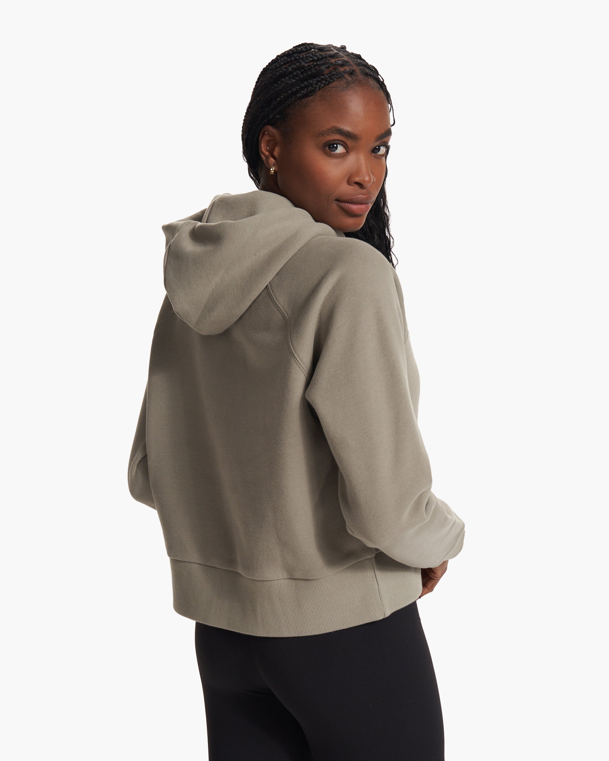 Restore Half Zip Hoodie | Wood Ash - Image 4