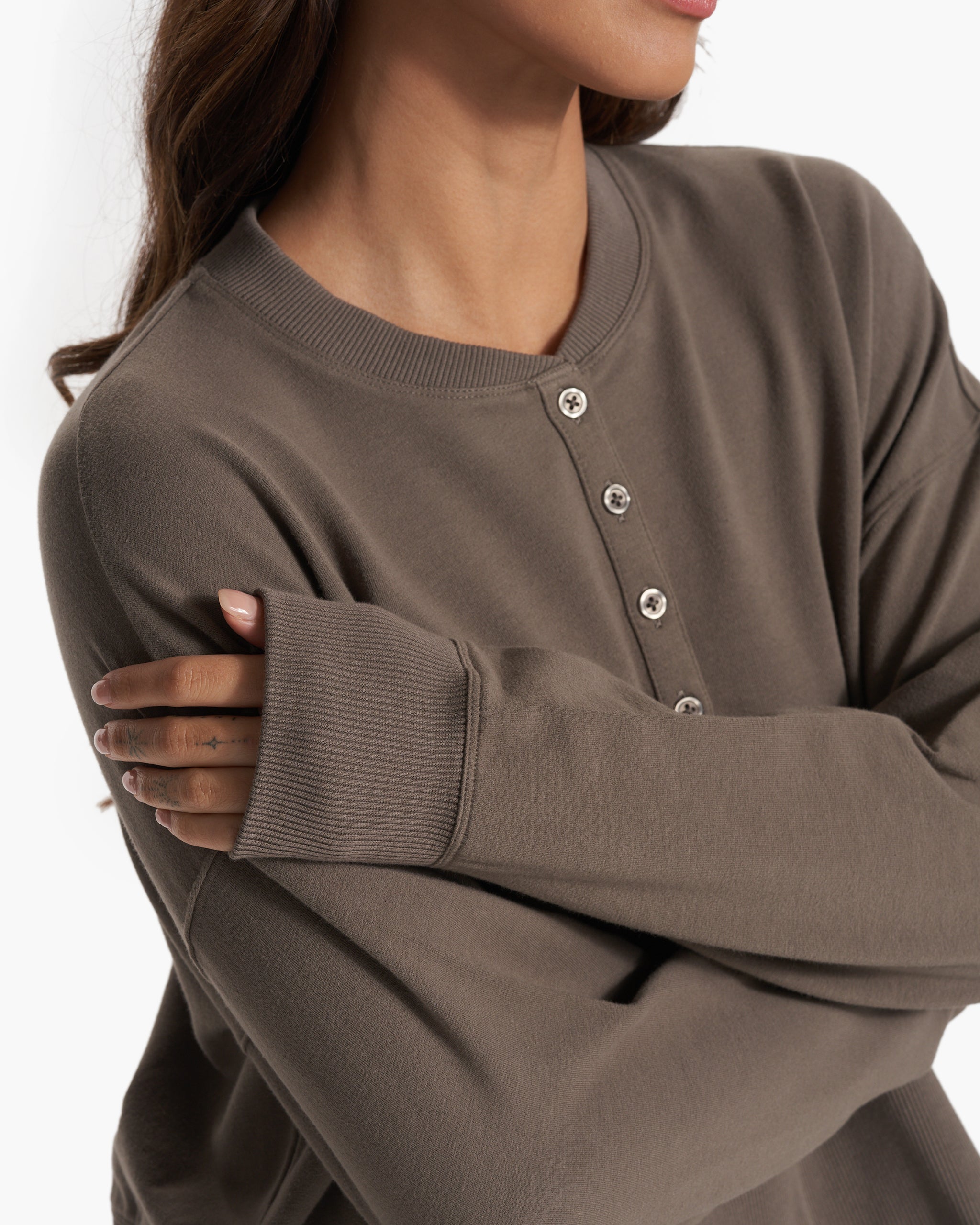 Laguna Henley | Cocoa - Image 3
