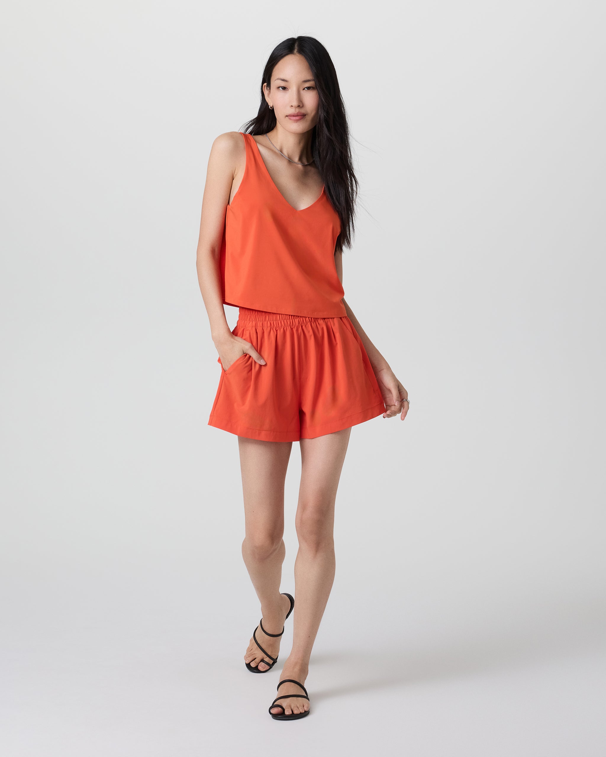 Villa Short | Bright Poppy - Image 4