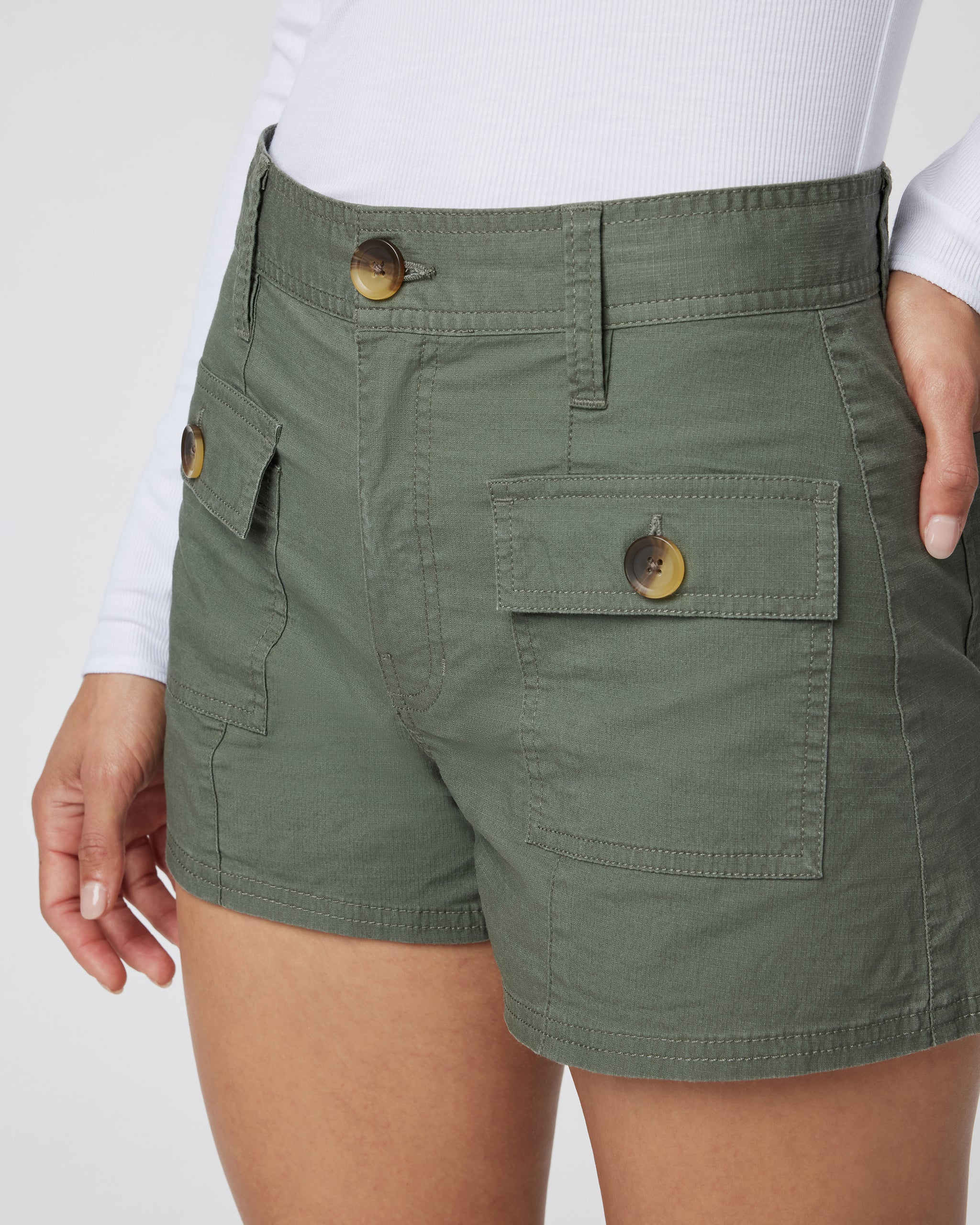 Vintage Ripstop Utility Short | Army - Image 4