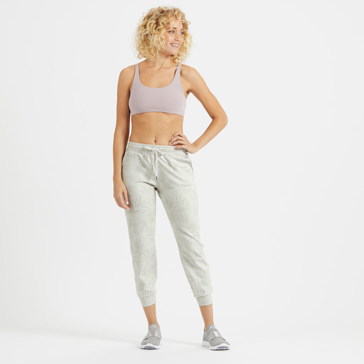 Performance Jogger | Dove Grey Heather Floating Palm - Image 4