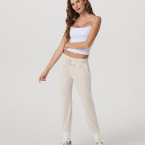 Performance Jogger - Long | Ecru Heather