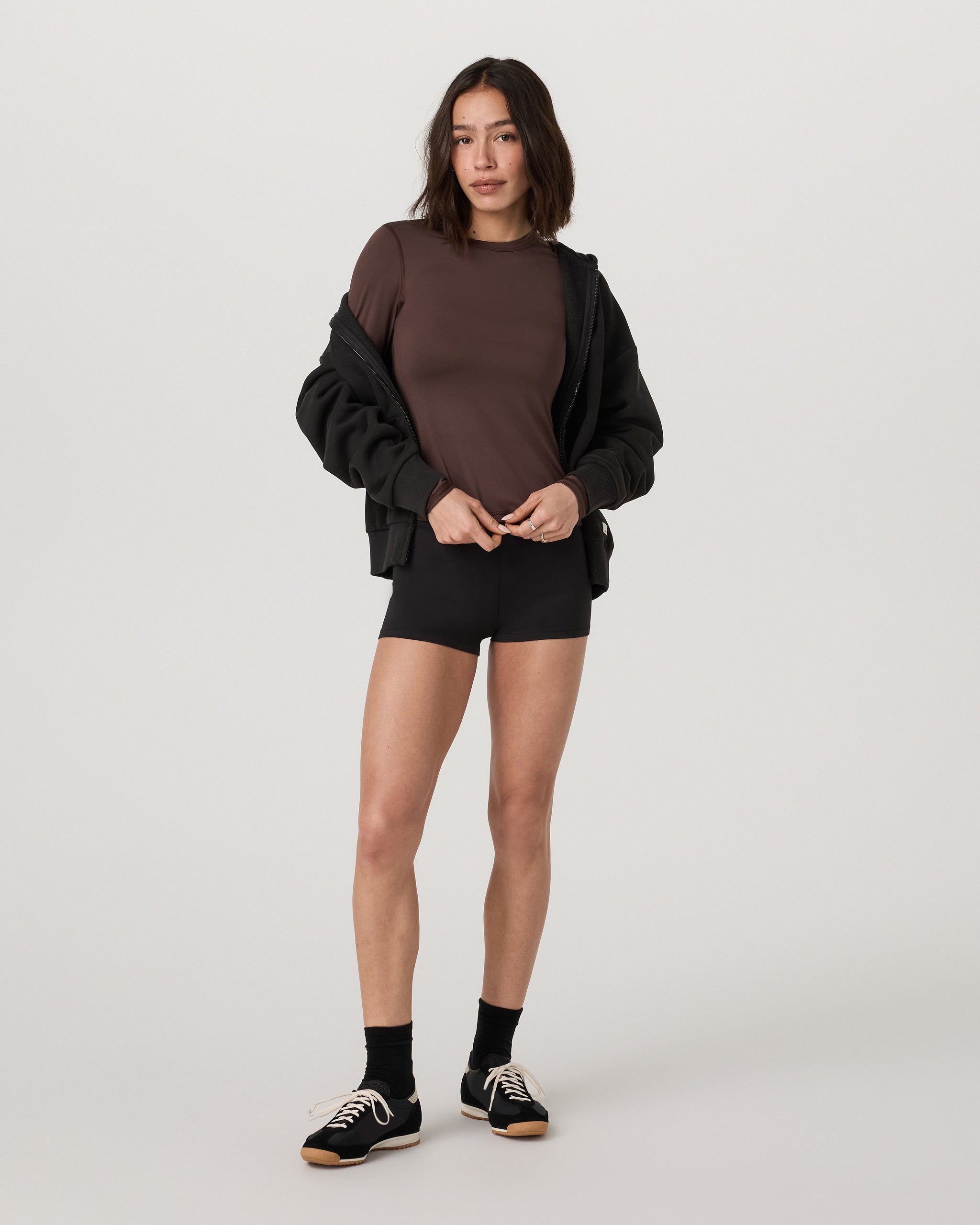 Long Sleeve Lux Crew Tee | Java - Image 4