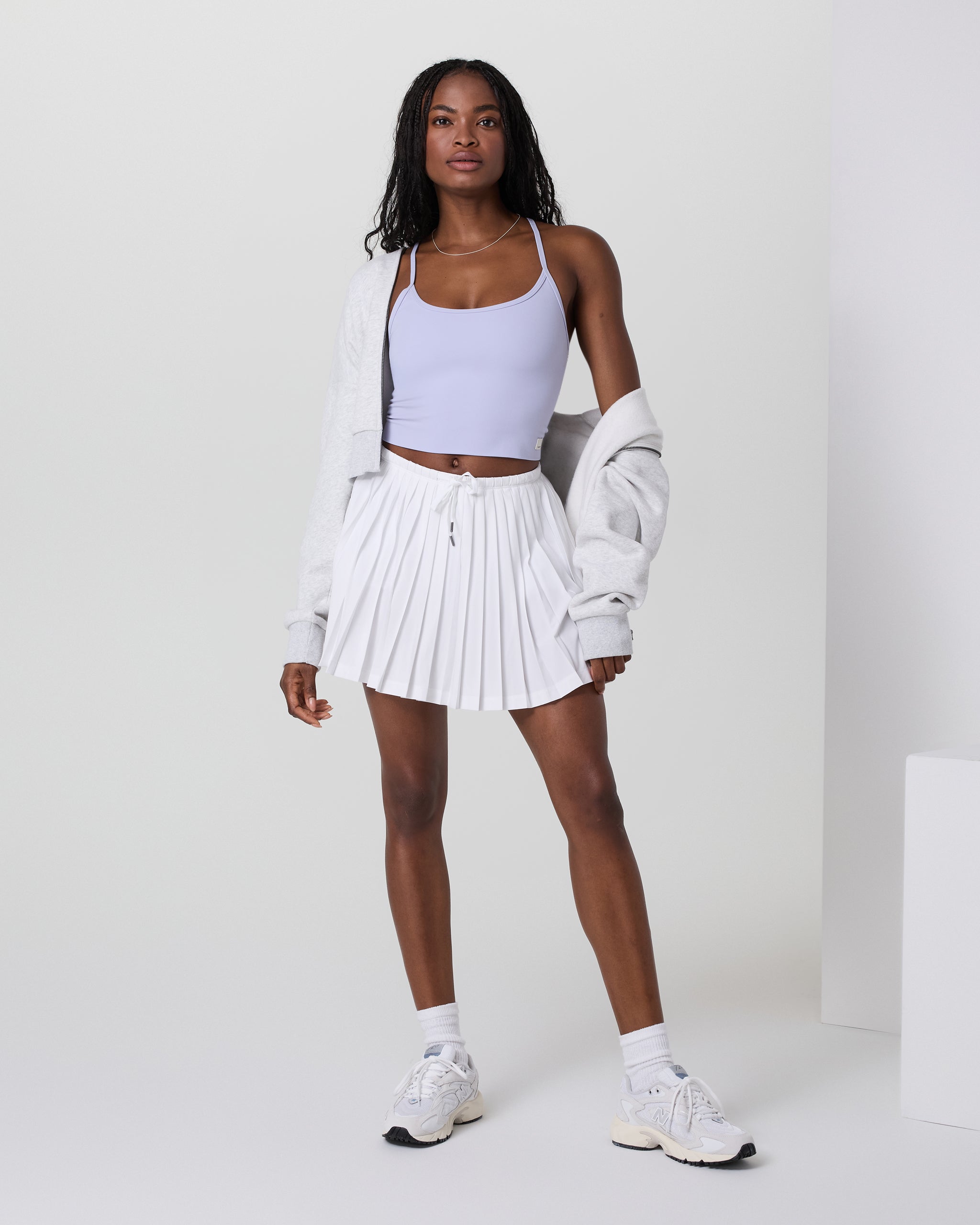 Clementine Pleated Skirt 15 | White - Image 5