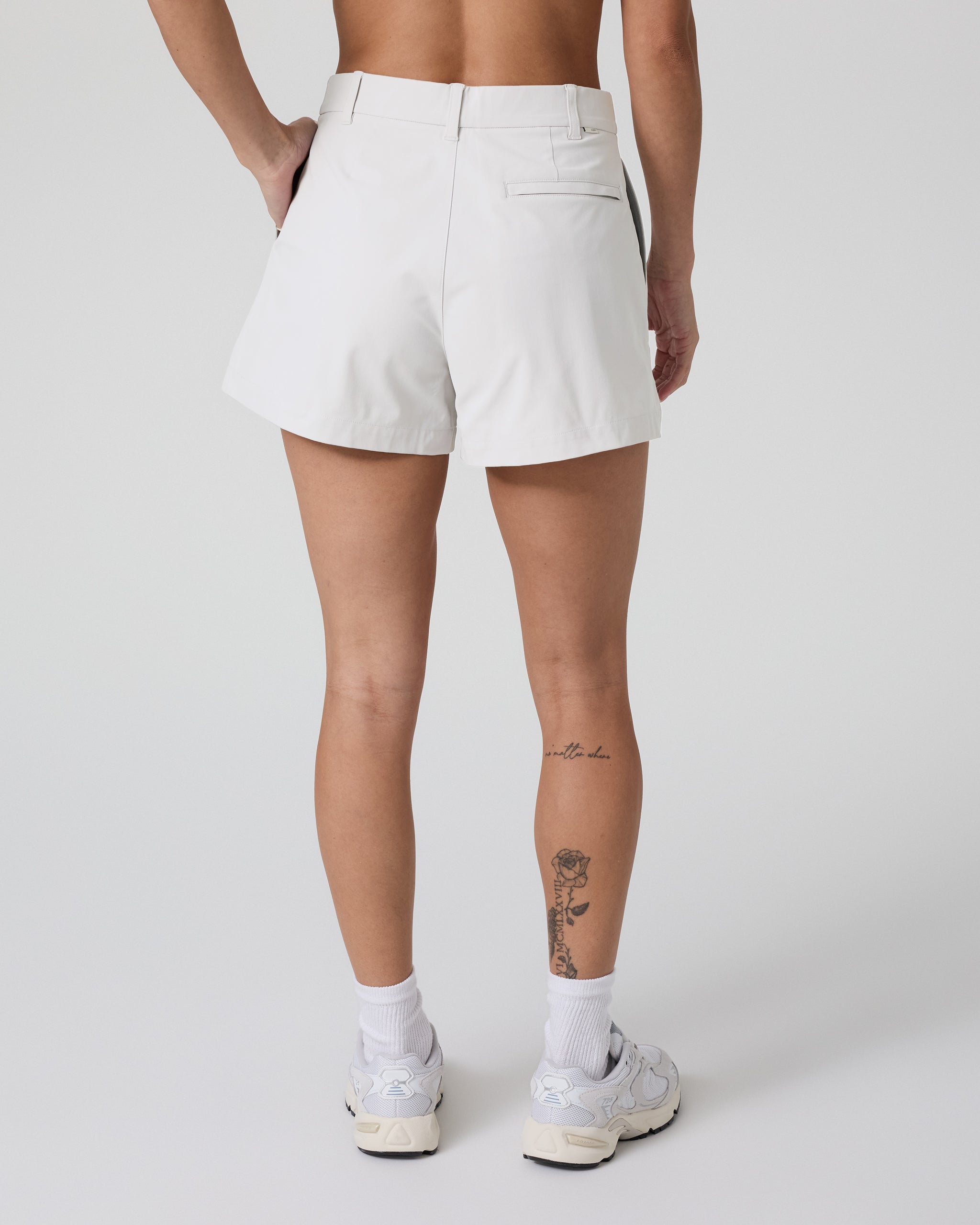 Womens Meta Short | Silver Cloud - Image 3