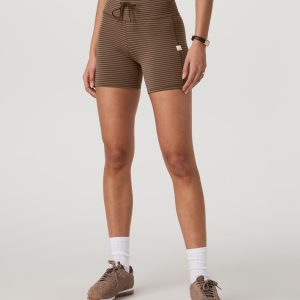 Stripe Daily Short | Espresso Stripe