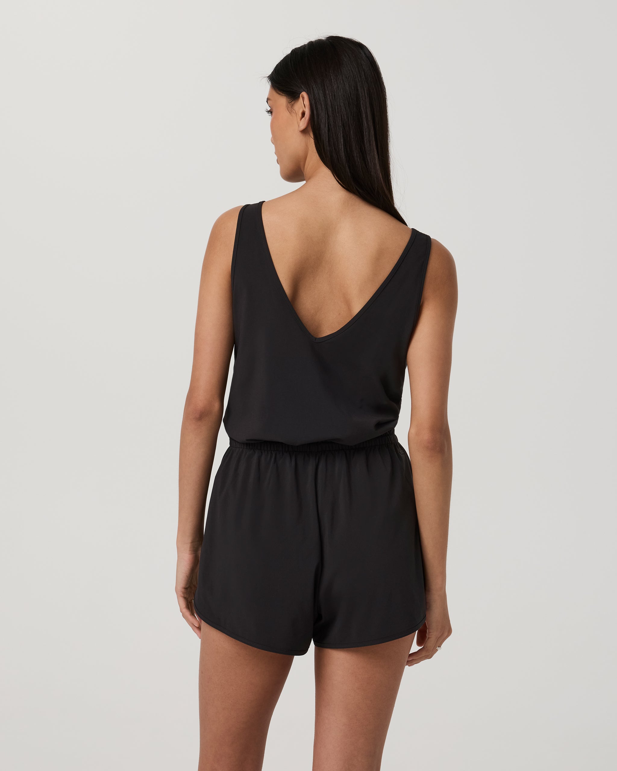 Villa Tank Romper | Black - Image 3