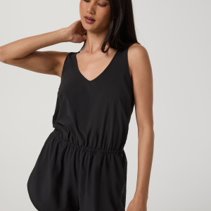 Villa Tank Romper | Black