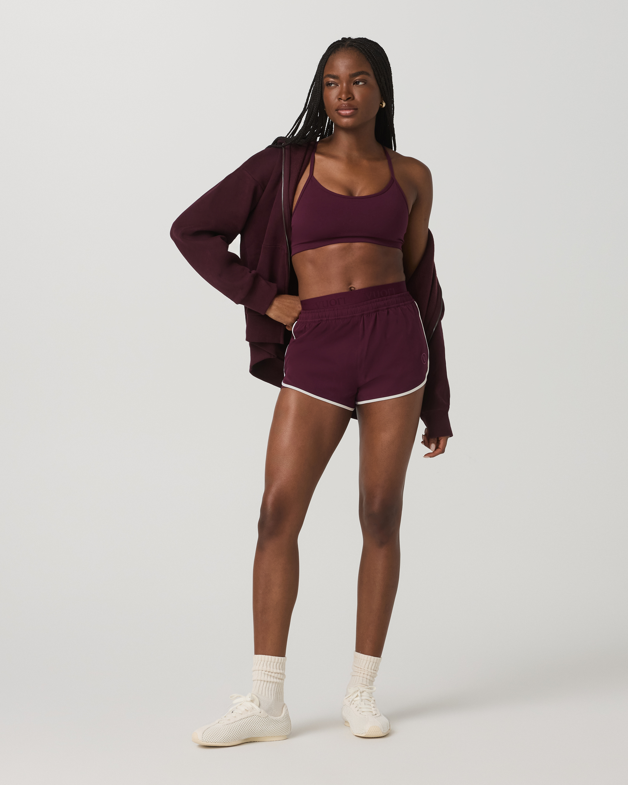 Luna Piped Short | Cerise - Image 4
