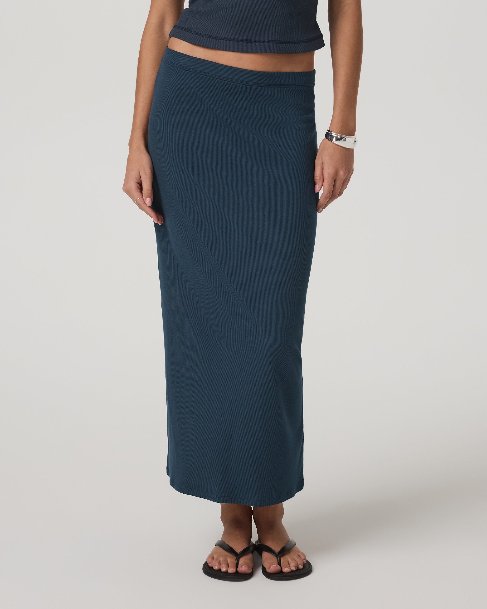 Pose Column Skirt | Ocean Blue