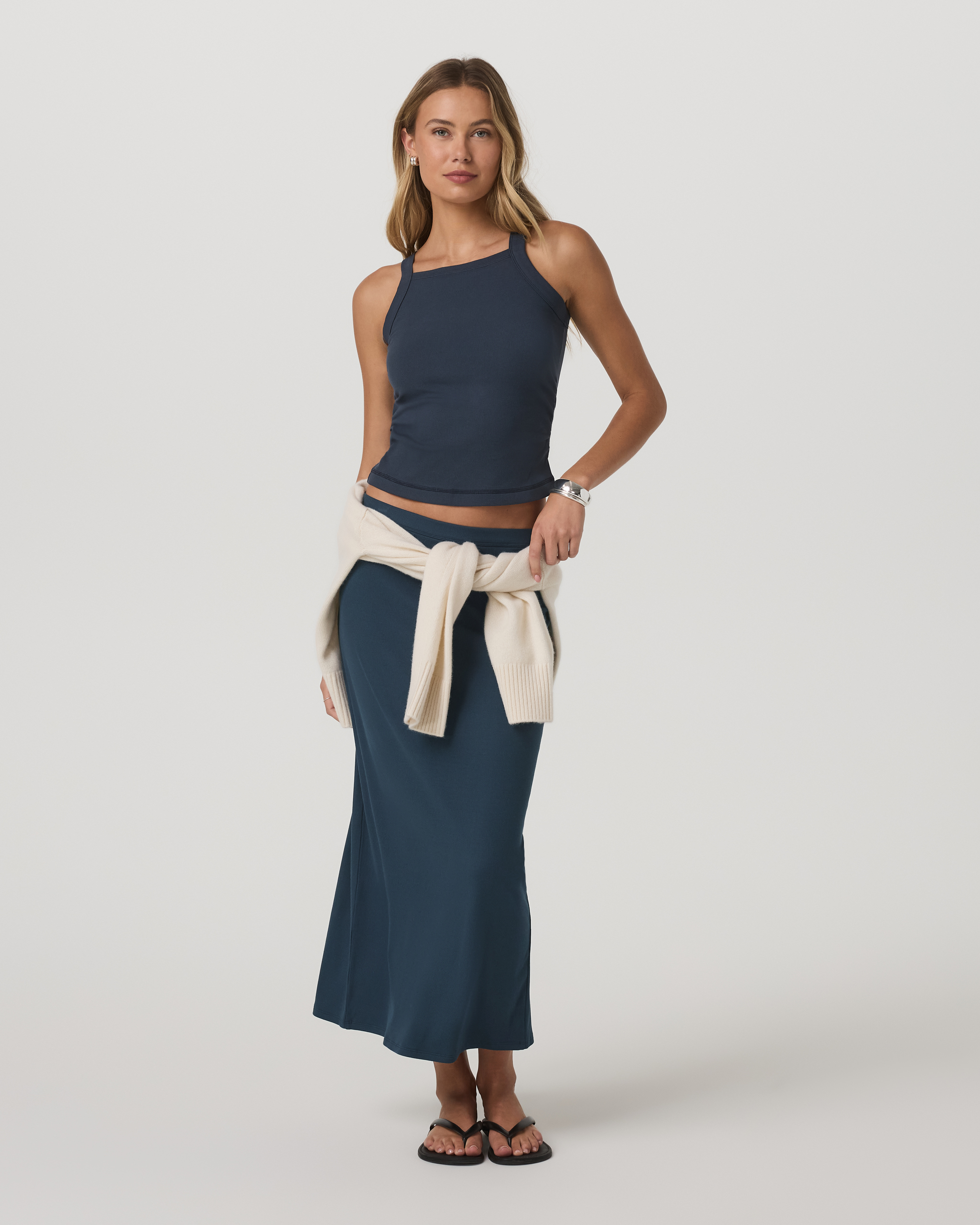 Pose Column Skirt | Ocean Blue - Image 2
