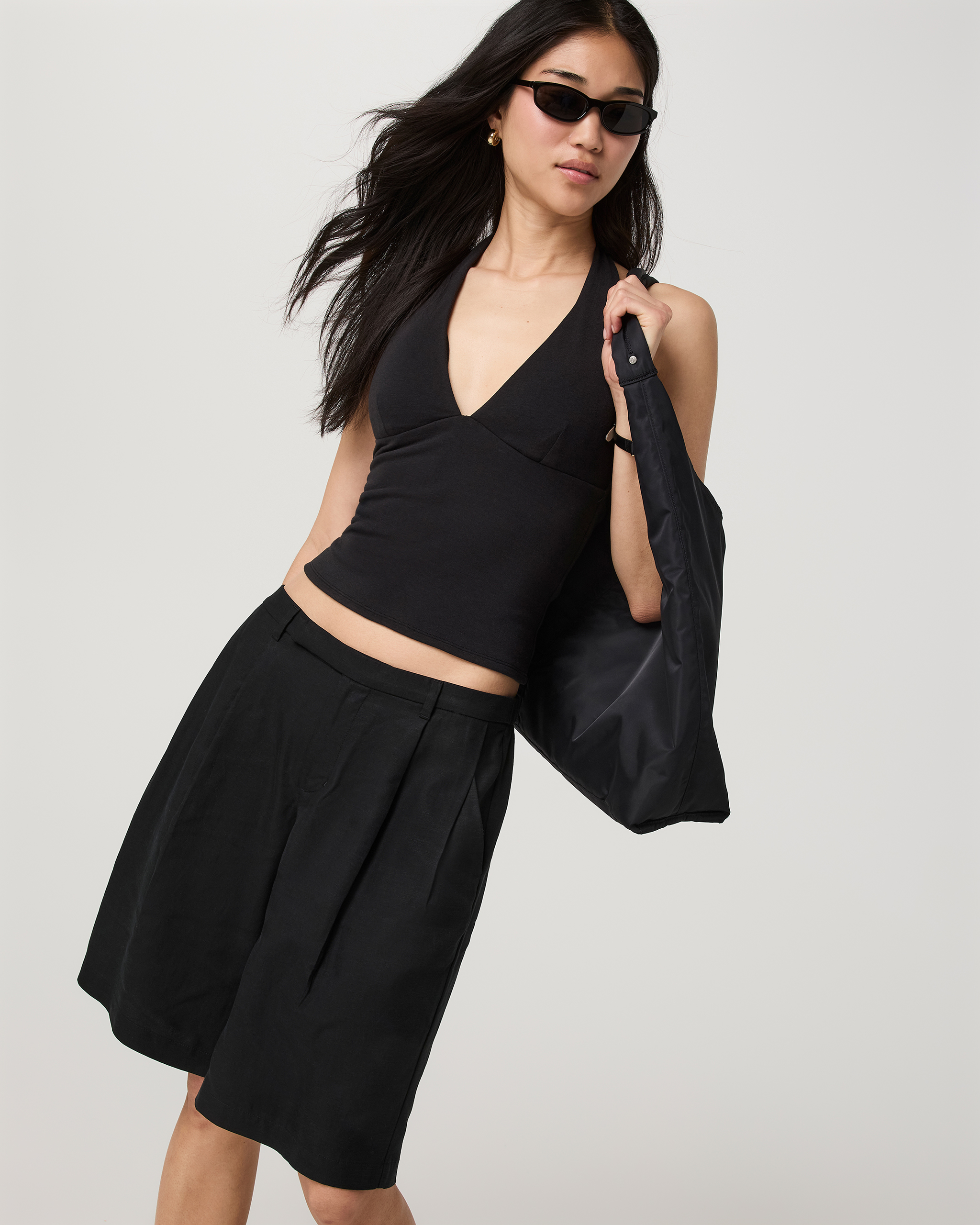 Trestles Low Slung Trouser Short | Black - Image 2