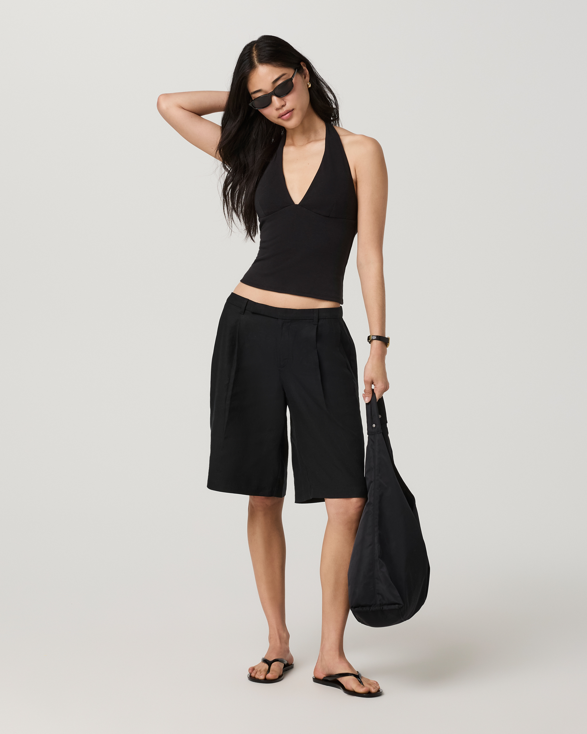 Trestles Low Slung Trouser Short | Black - Image 5
