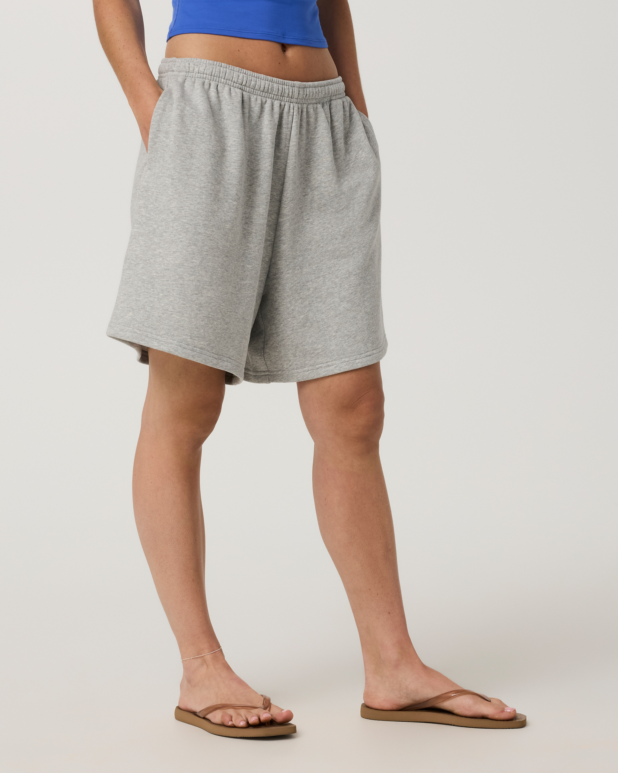 Sedona Retro Boyfriend Short | Light Heather Grey