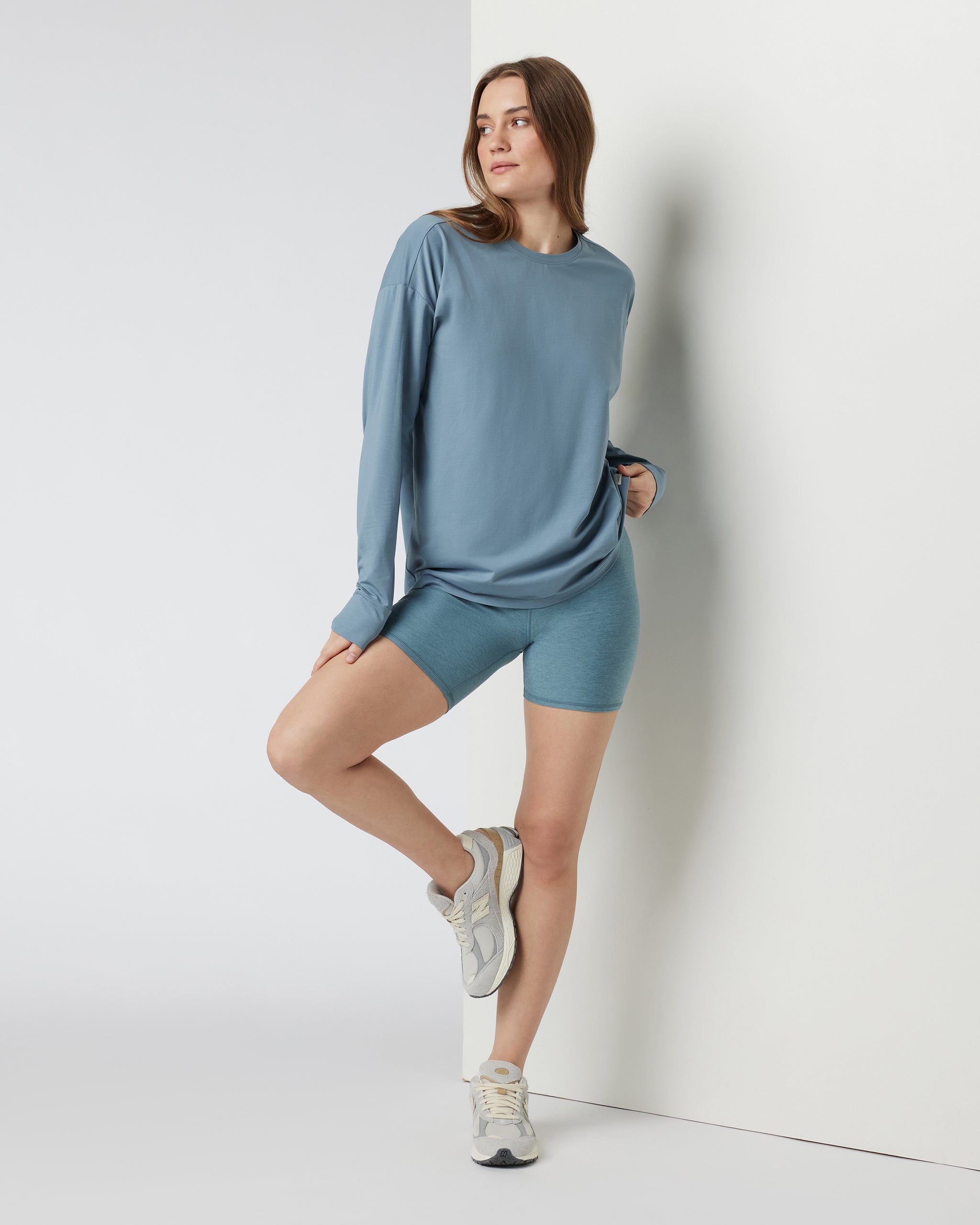 Clean Elevation Shorty 6 | Smoke Blue Heather - Image 2