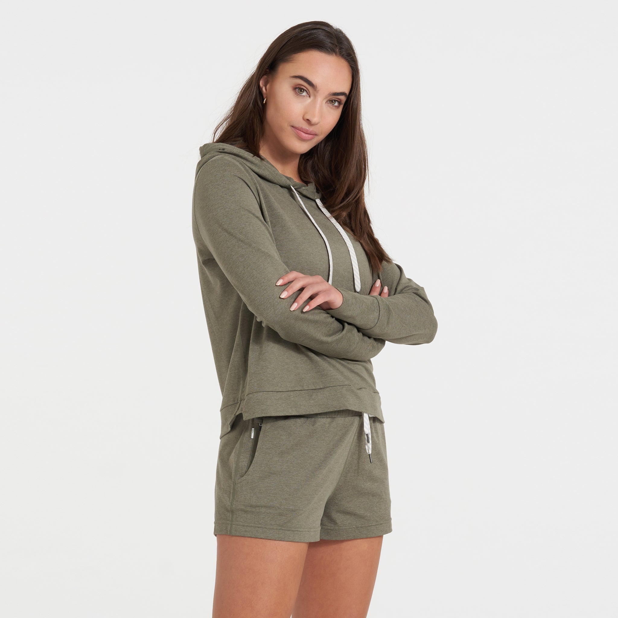 Halo Essential Hoodie | Light Oregano Heather - Image 2
