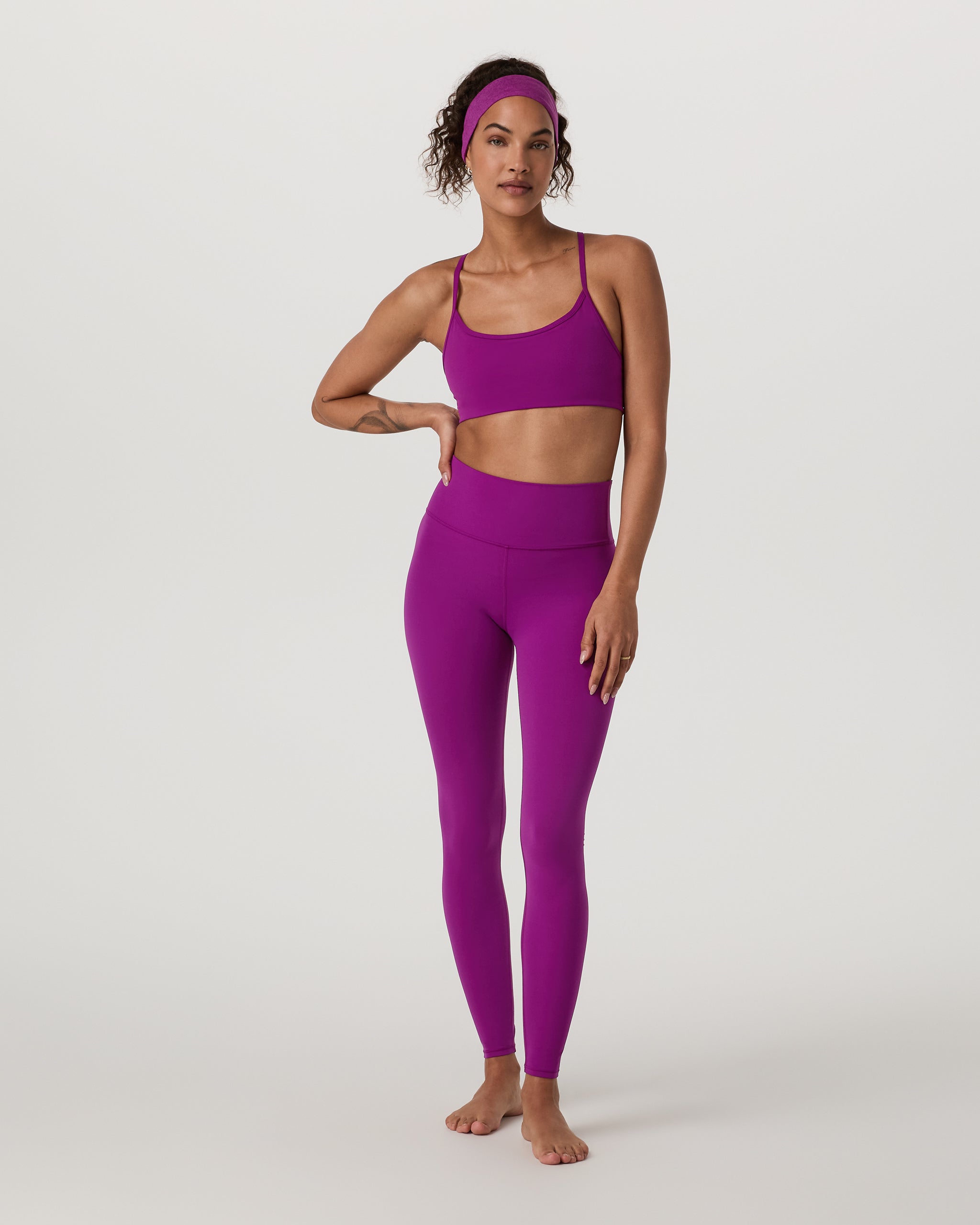 Vuori AllTheFeels™ Legging - Short | Magenta - Image 3