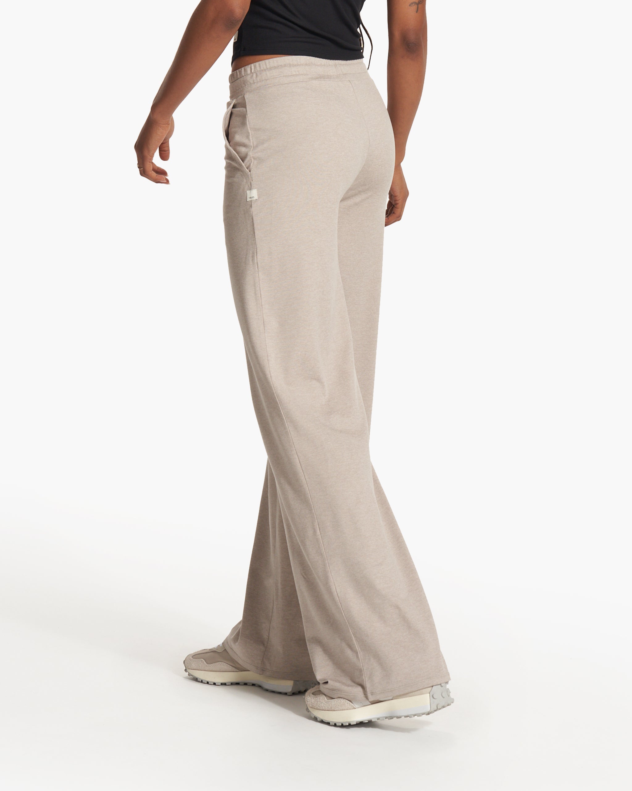 Halo Essential Wideleg Pant - Long | Dark Salt Heather - Image 3