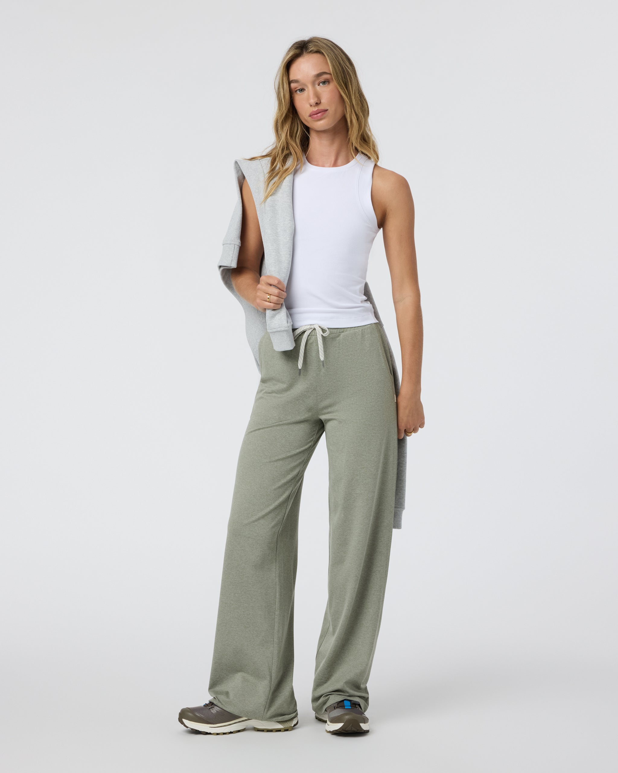 Halo Essential Wideleg Pant - Long | Laurel Heather - Image 2