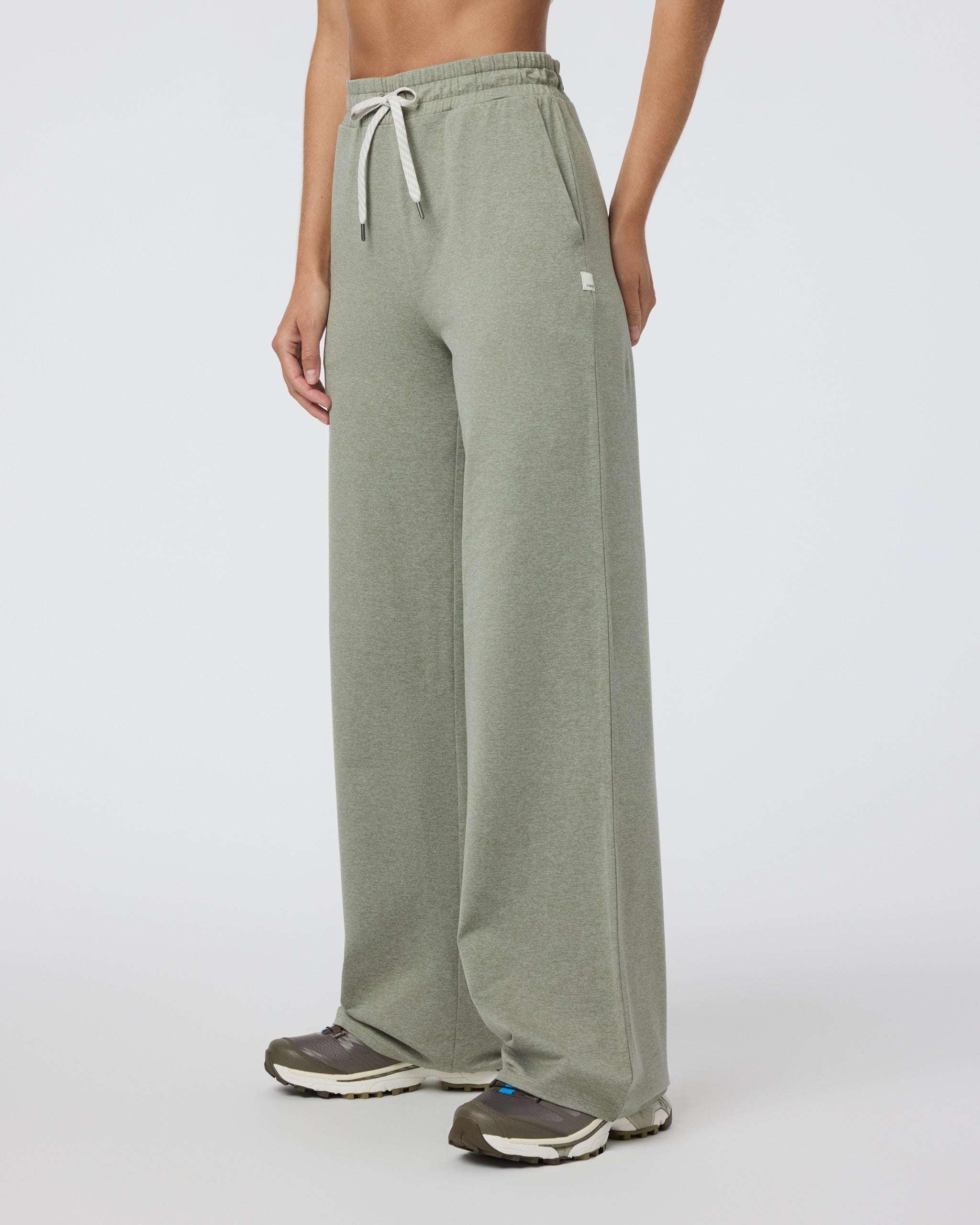 Halo Essential Wideleg Pant - Long | Laurel Heather - Image 4