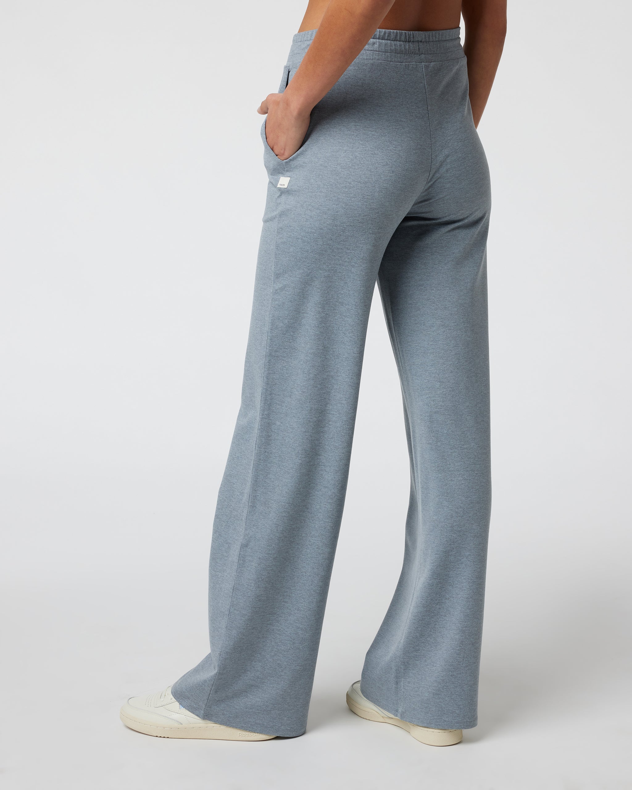Halo Essential Wideleg Pant - Long | Mallorca Heather - Image 3