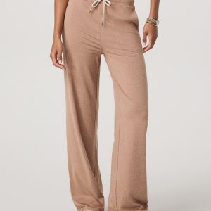 Halo Essential Wideleg Pant - Short | Nutmeg Heather