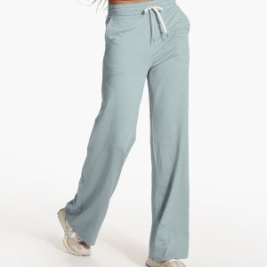 Halo Essential Wideleg Pant - Long | Vintage Pistachio Heather