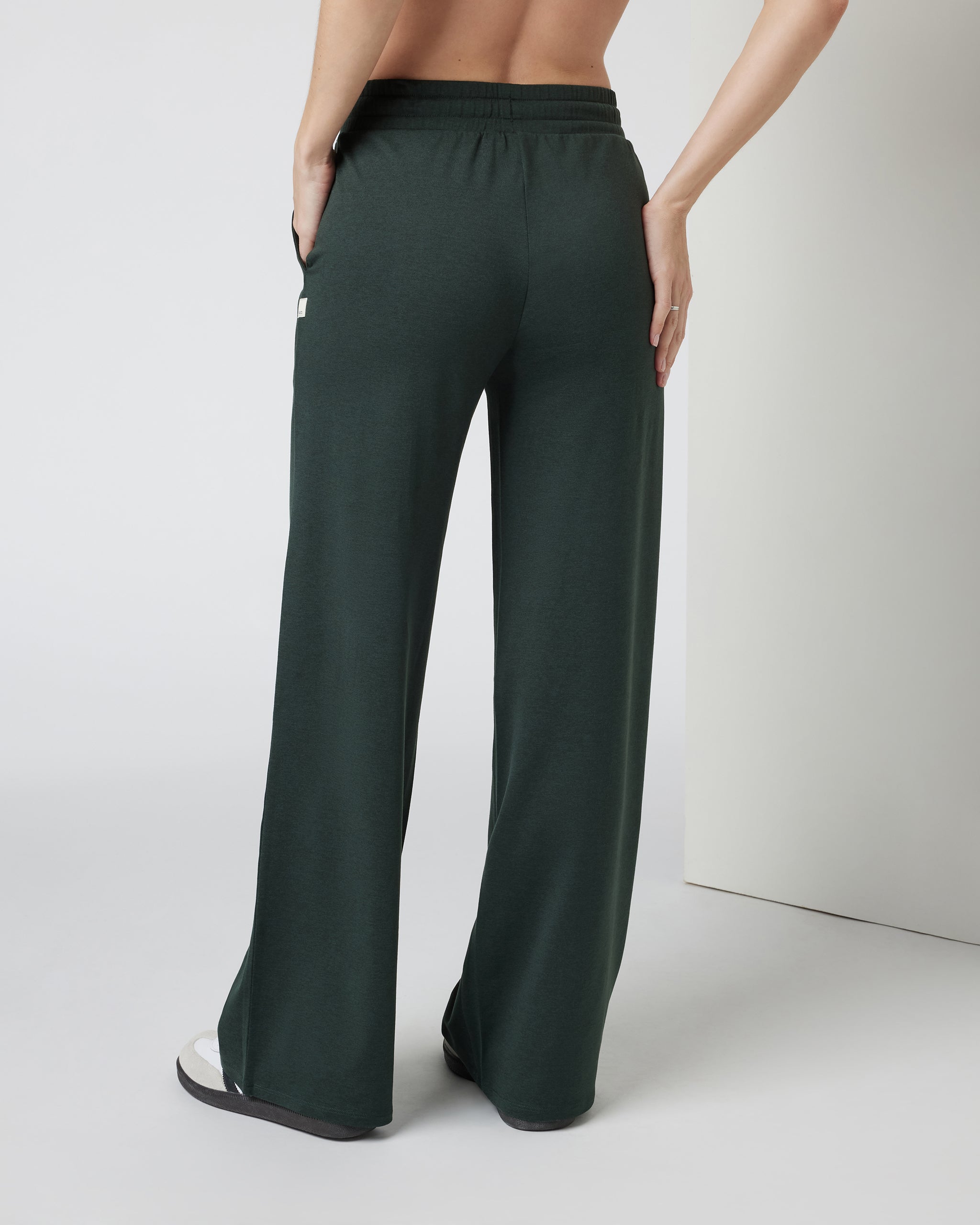 Halo Essential Wideleg Pant - Short | Aspen Heather - Image 4